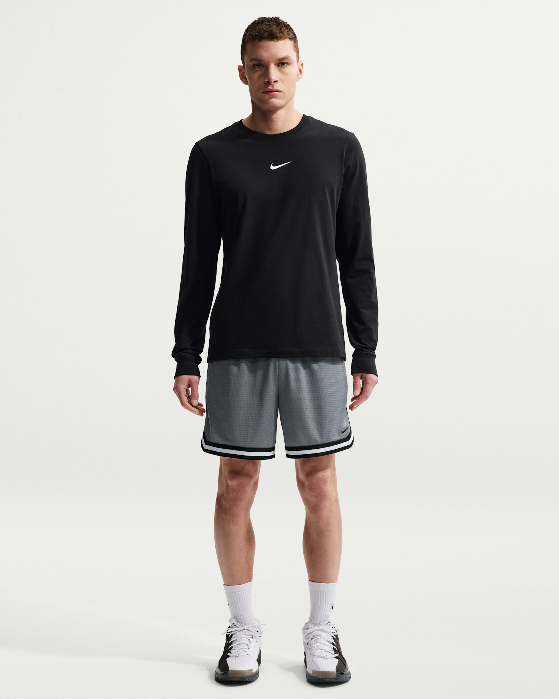 Nike DNA Men's Dri-FIT 6" Basketball Shorts - Cool Grey/Black/Black