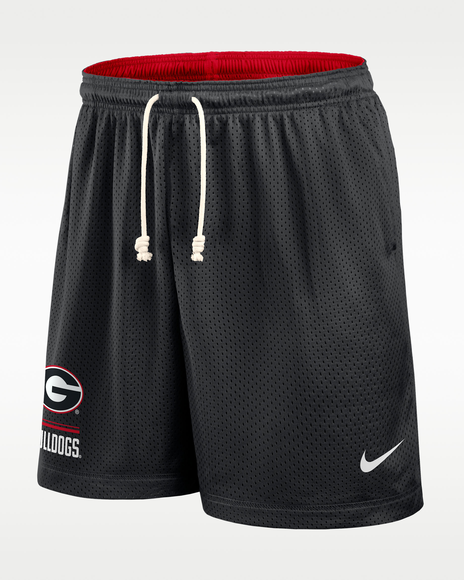 Georgia Courtside Men's Nike Dri-FIT College Reversible Shorts - Black/Red
