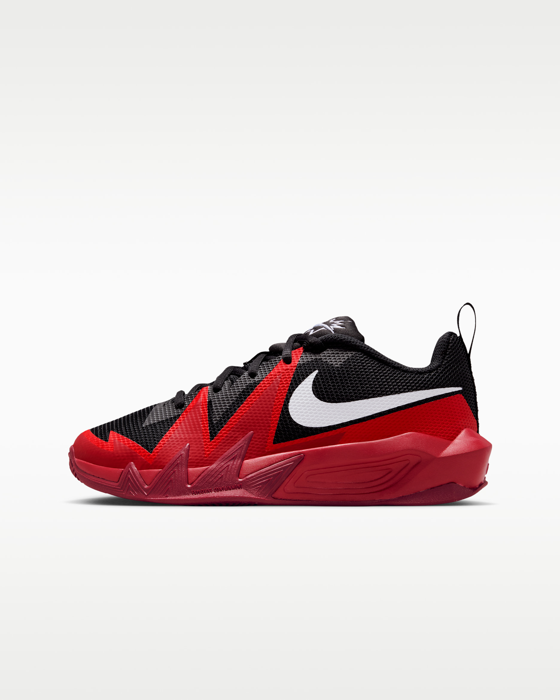 Nike S.T. Dynamite Big Kids' Basketball Shoes - Black/University Red/Gym Red/White