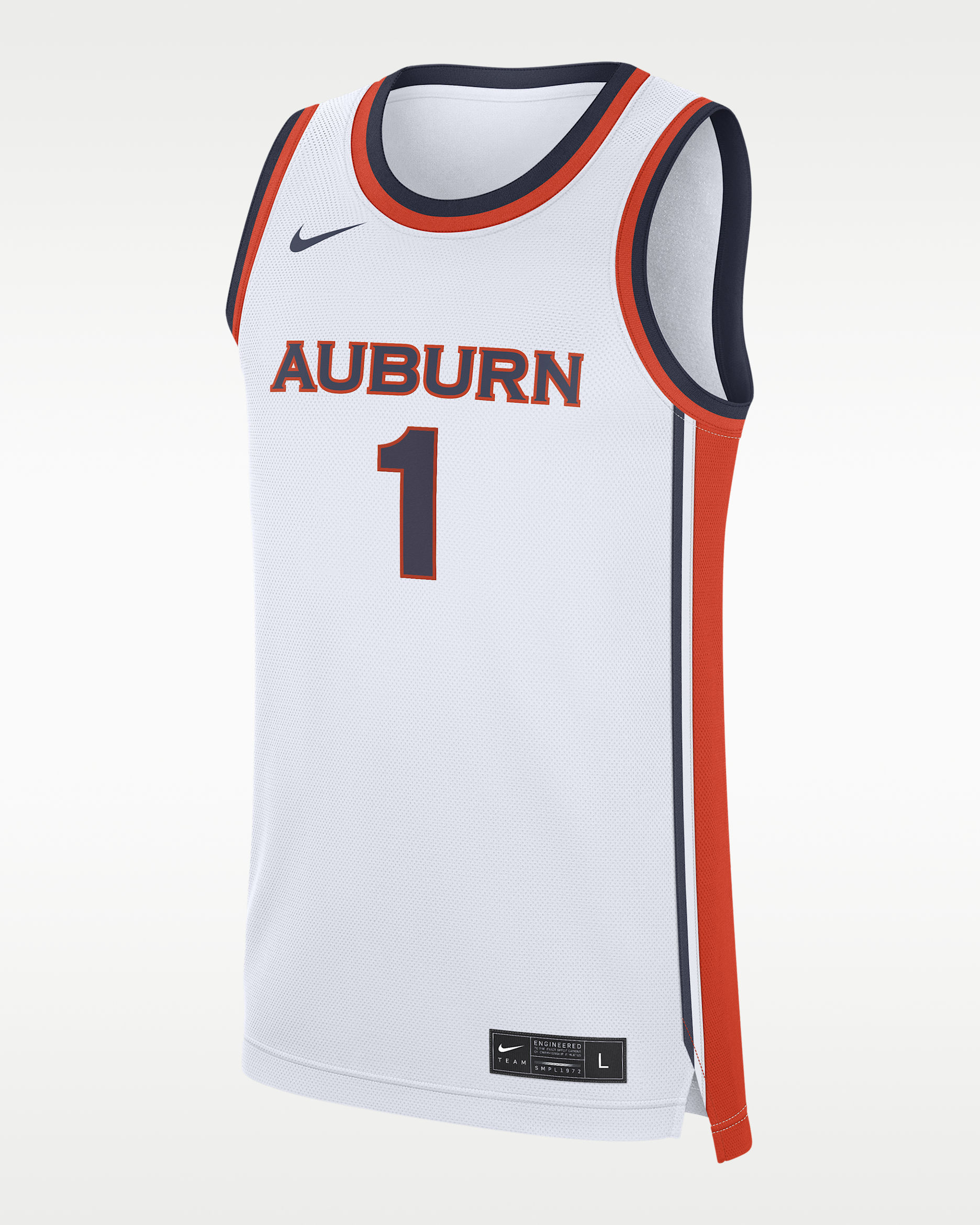 Jersey de básquetbol para hombre Nike College Auburn Replica - Blanco
