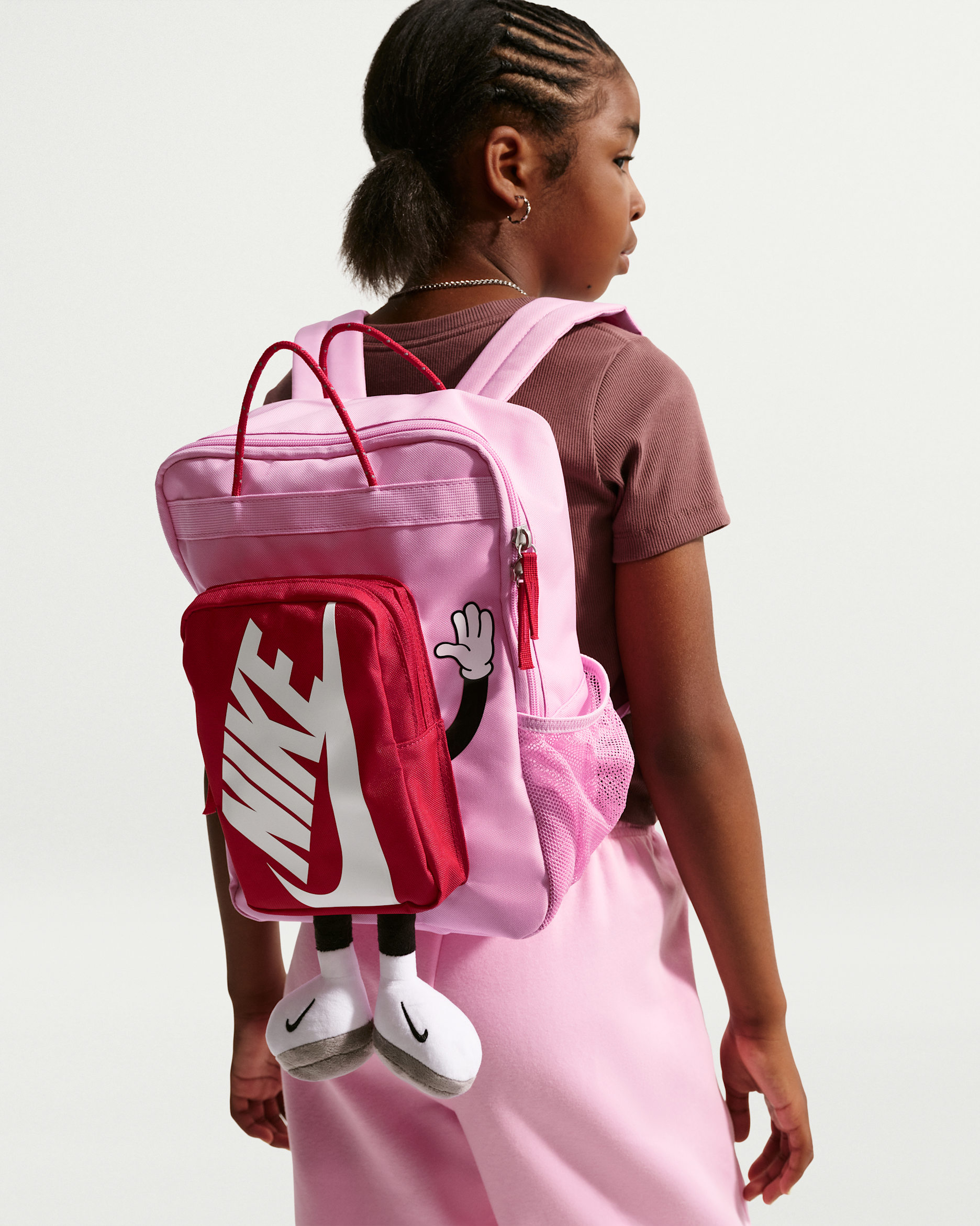 Nike Kids' Backpack - Pink Rise/University Red/White