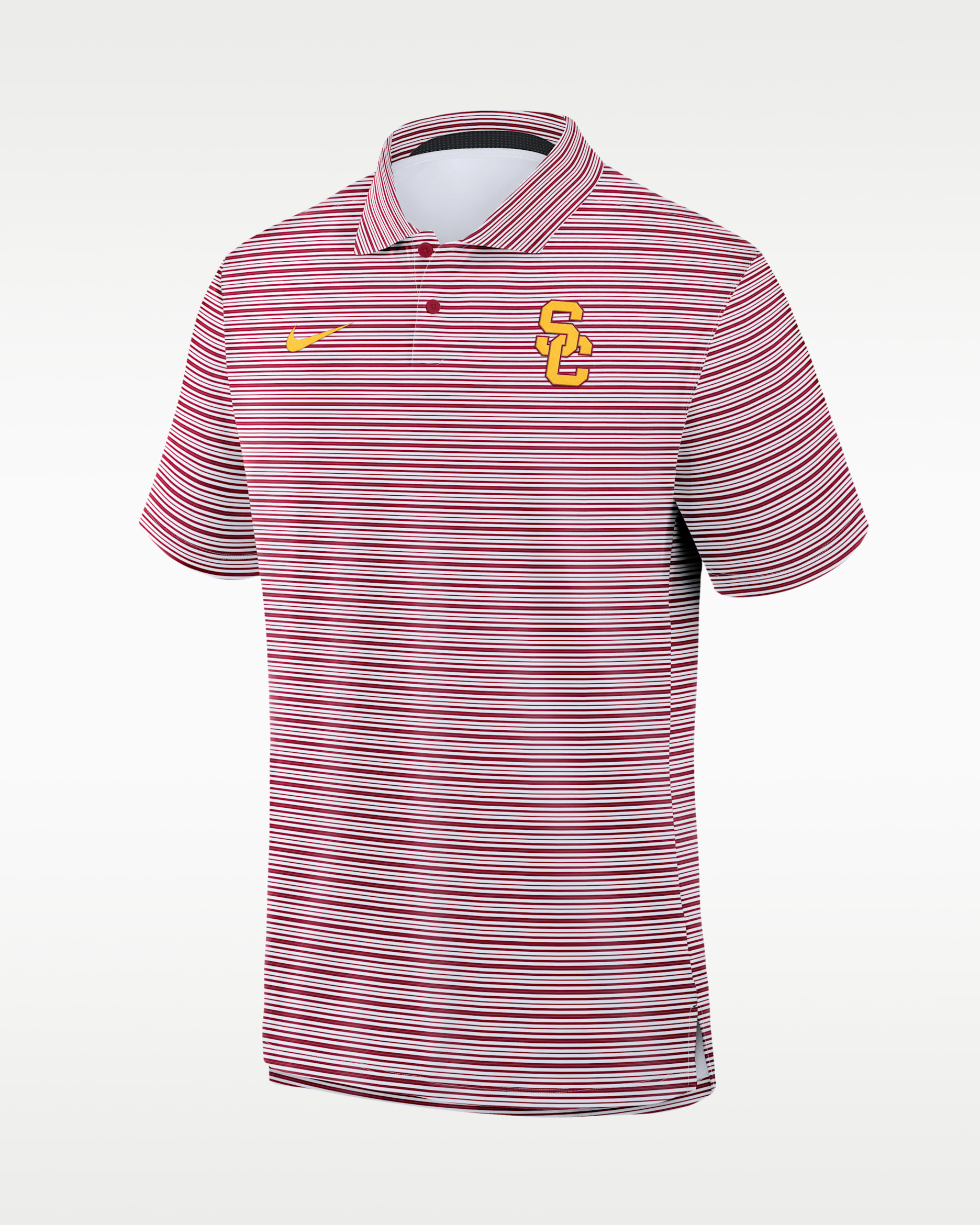 USC Primetime Men's Nike Dri-FIT College Polo - Cardinal Red/White