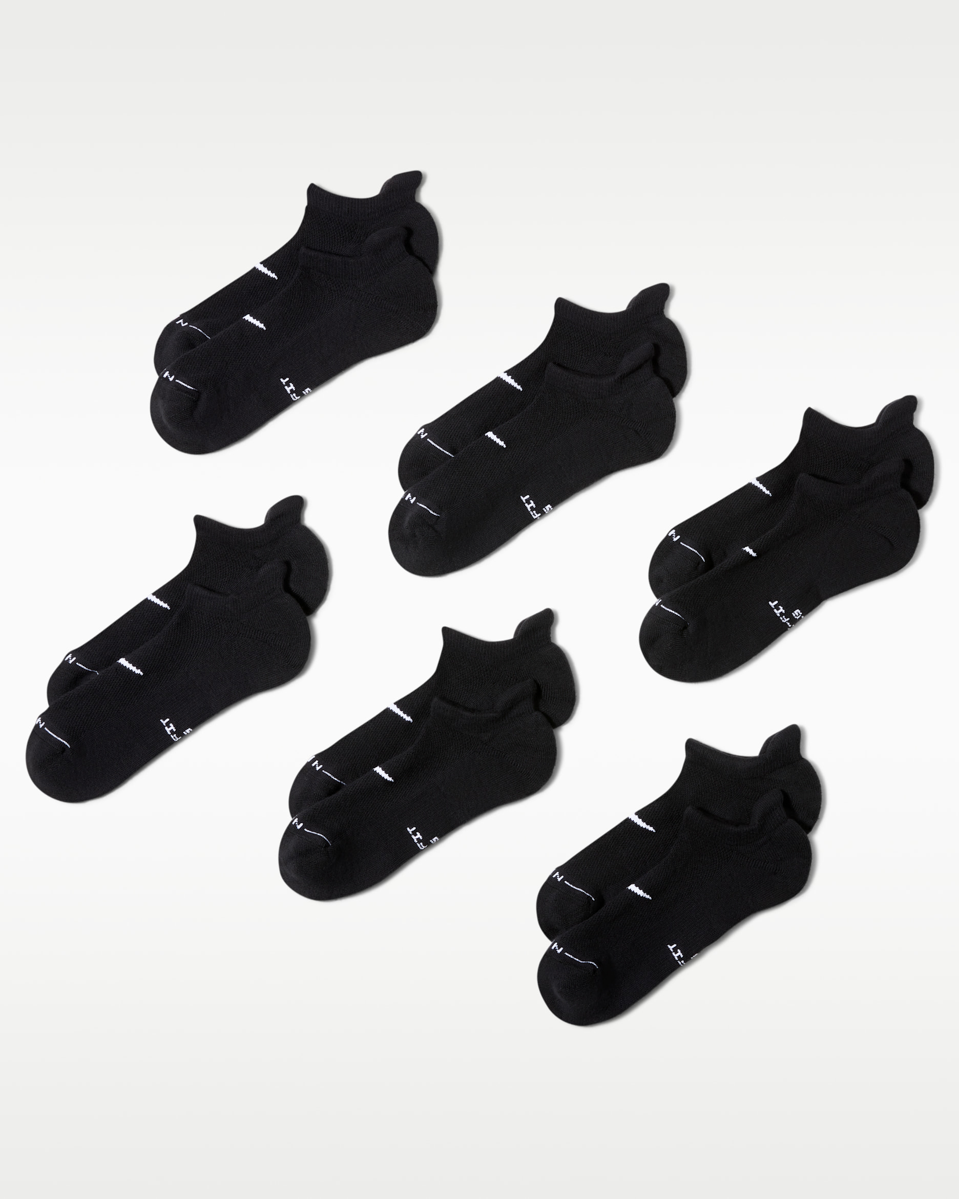 Nike Everyday Elevated No-Show Socks (6 Pairs) - Multi-Color