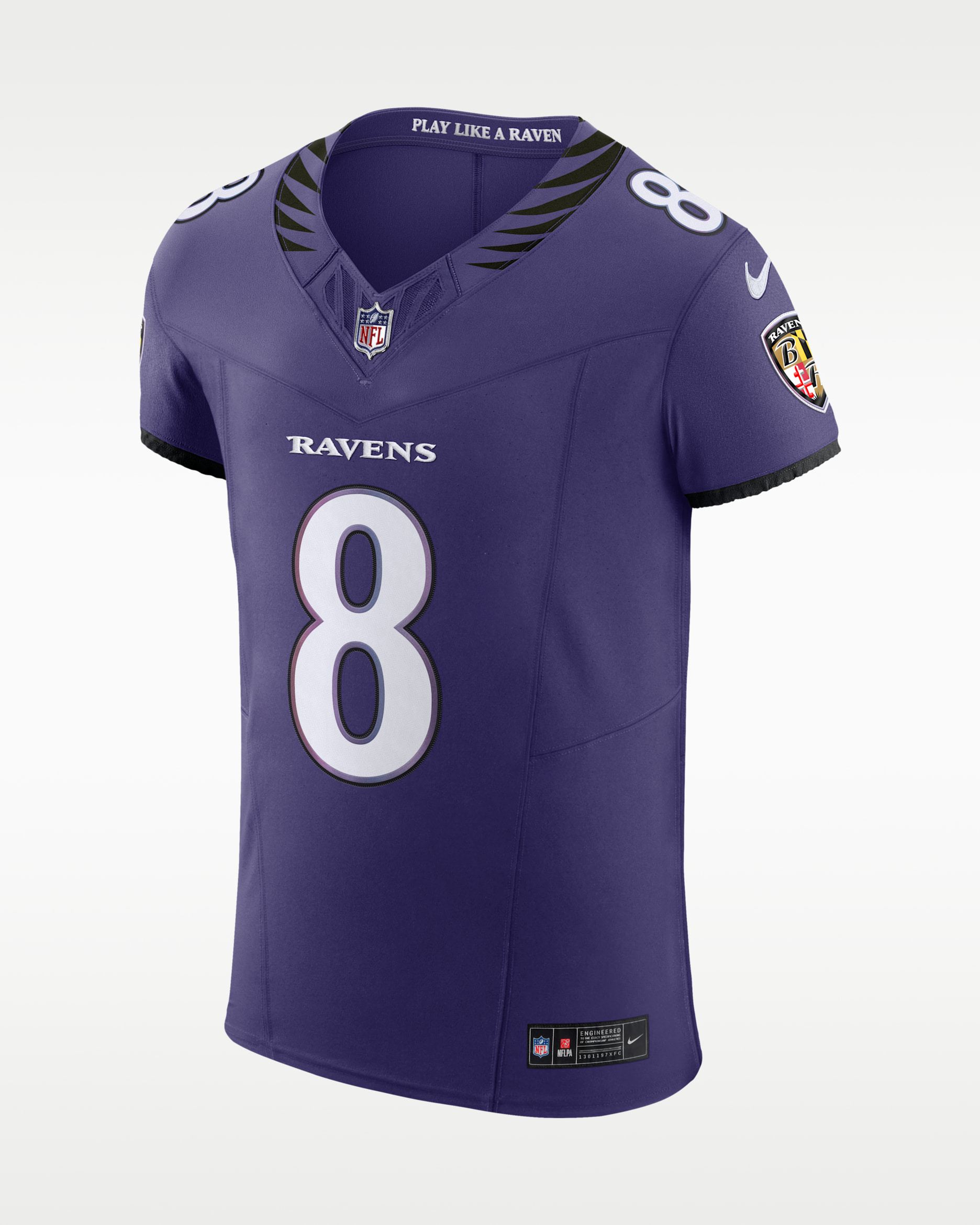 Lamar Jackson Baltimore Ravens Men's Nike Dri-FIT NFL Elite Jersey - Purple