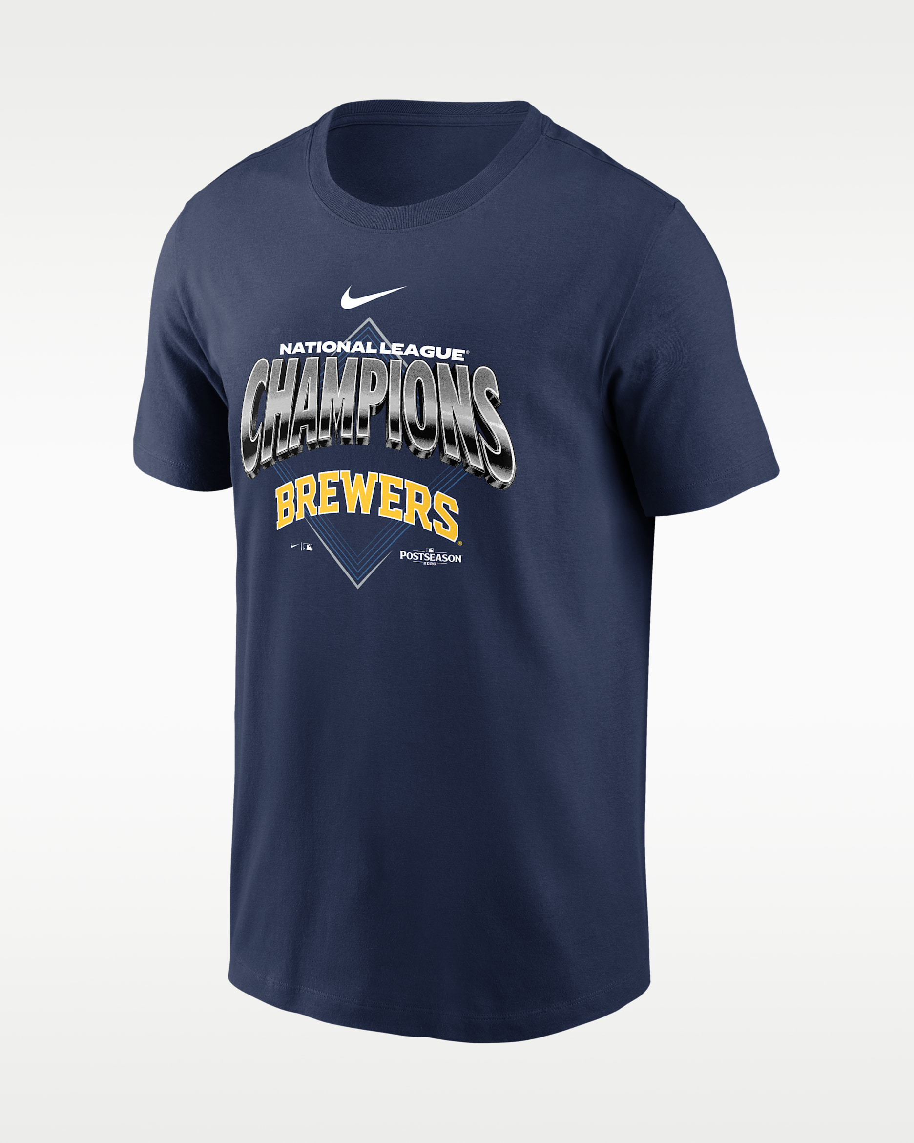 Milwaukee Brewers 2026 League Champions Men's Nike MLB T-Shirt - Navy