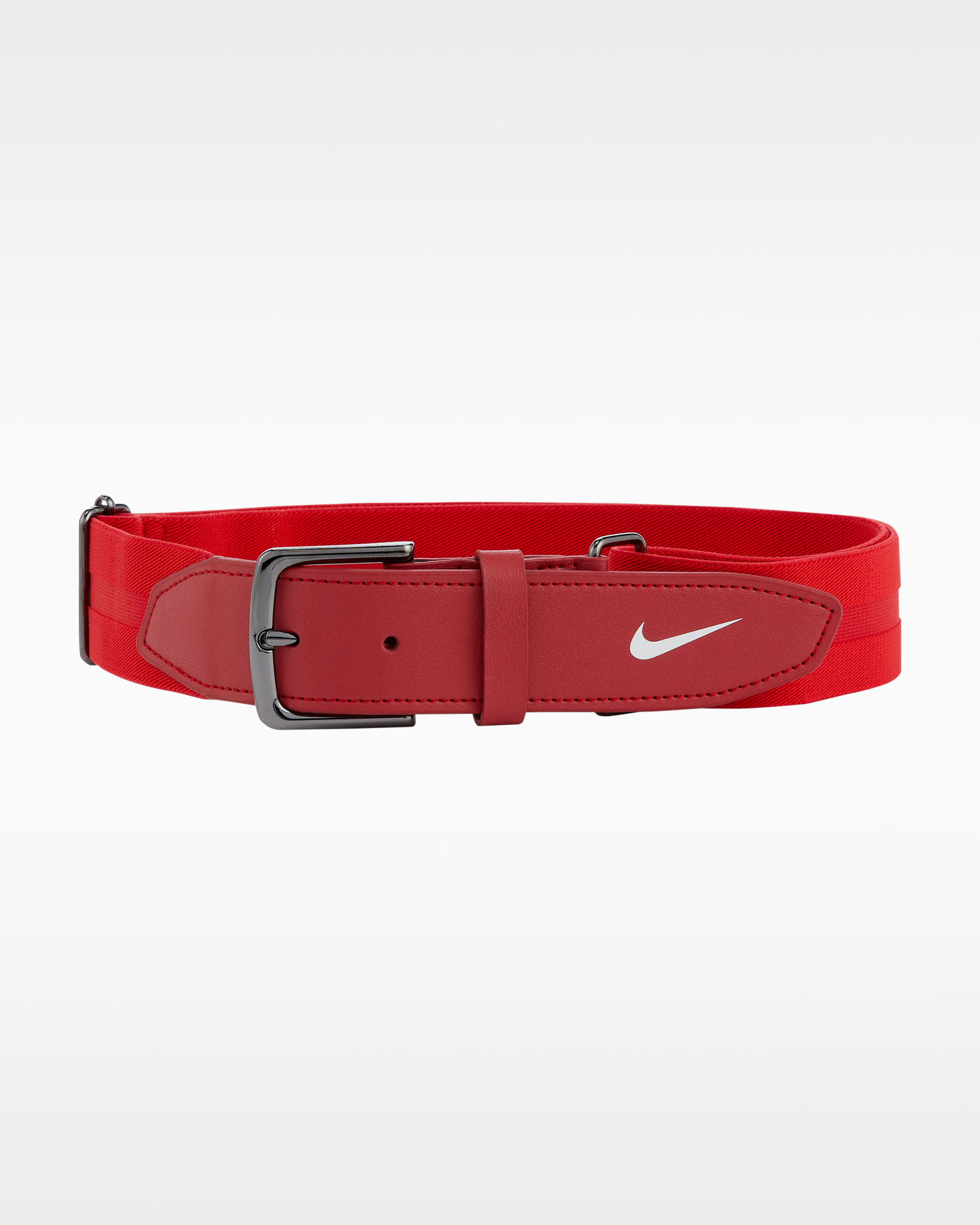 Cinturón de béisbol Nike - Rojo universitario/Blanco