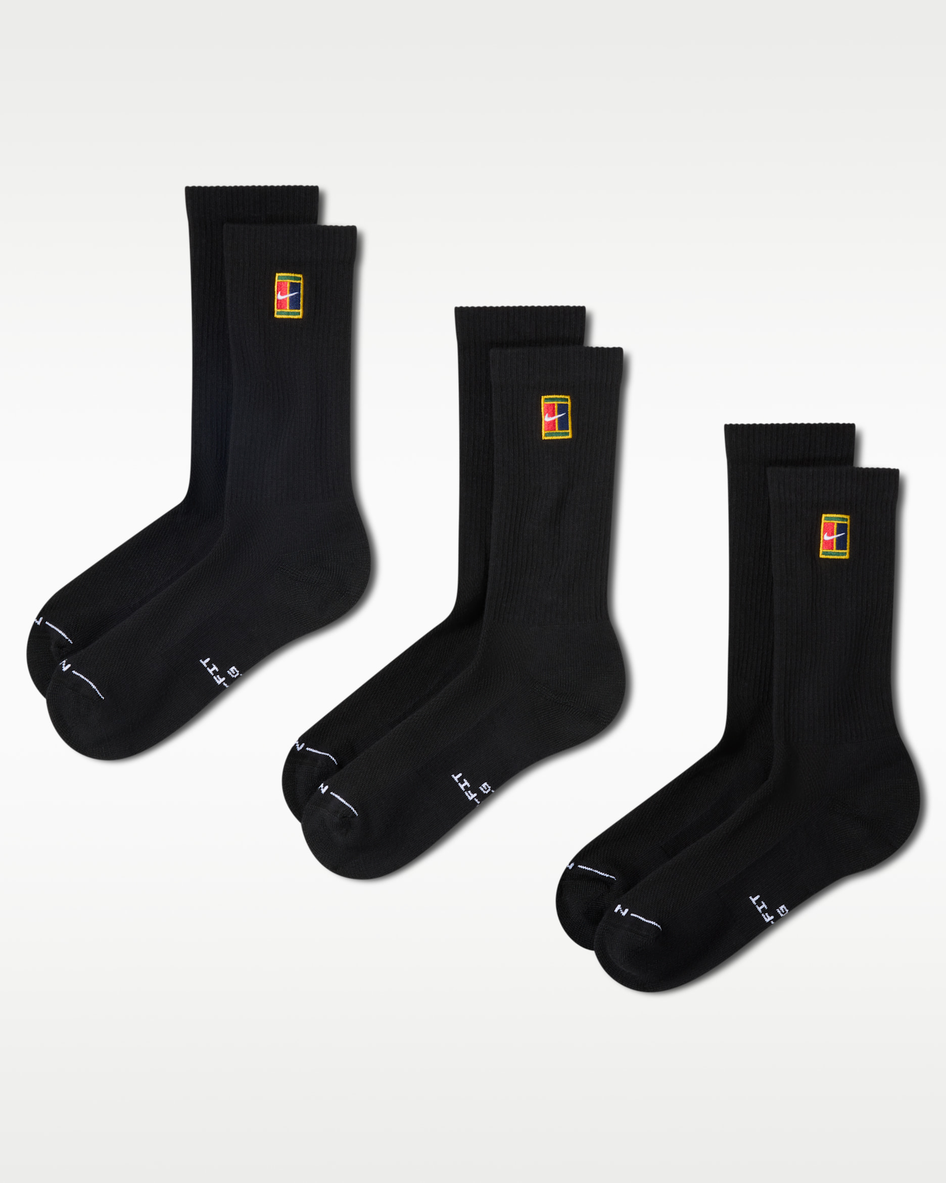 Nike Everyday Elevated Crew Socks (3 Pairs) - Multi-Colour