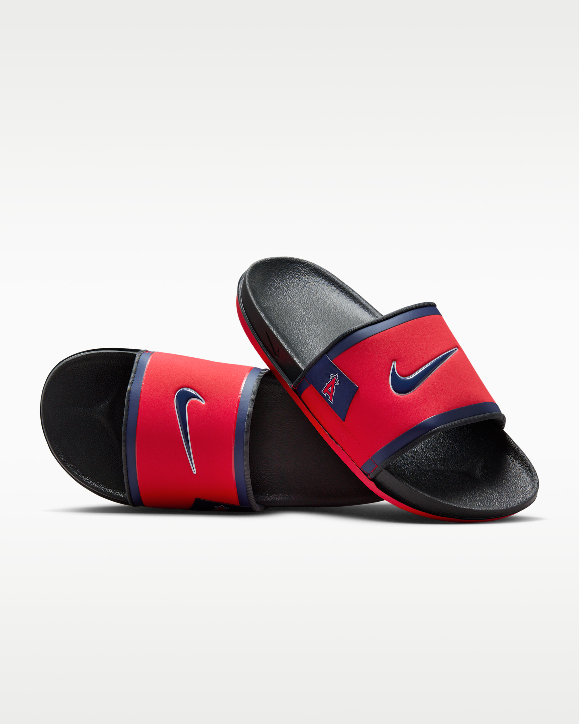 Nike Offcourt (Los Angeles Angels) Offcourt Slides - University Red/Dark Smoke Grey/Midnight Navy