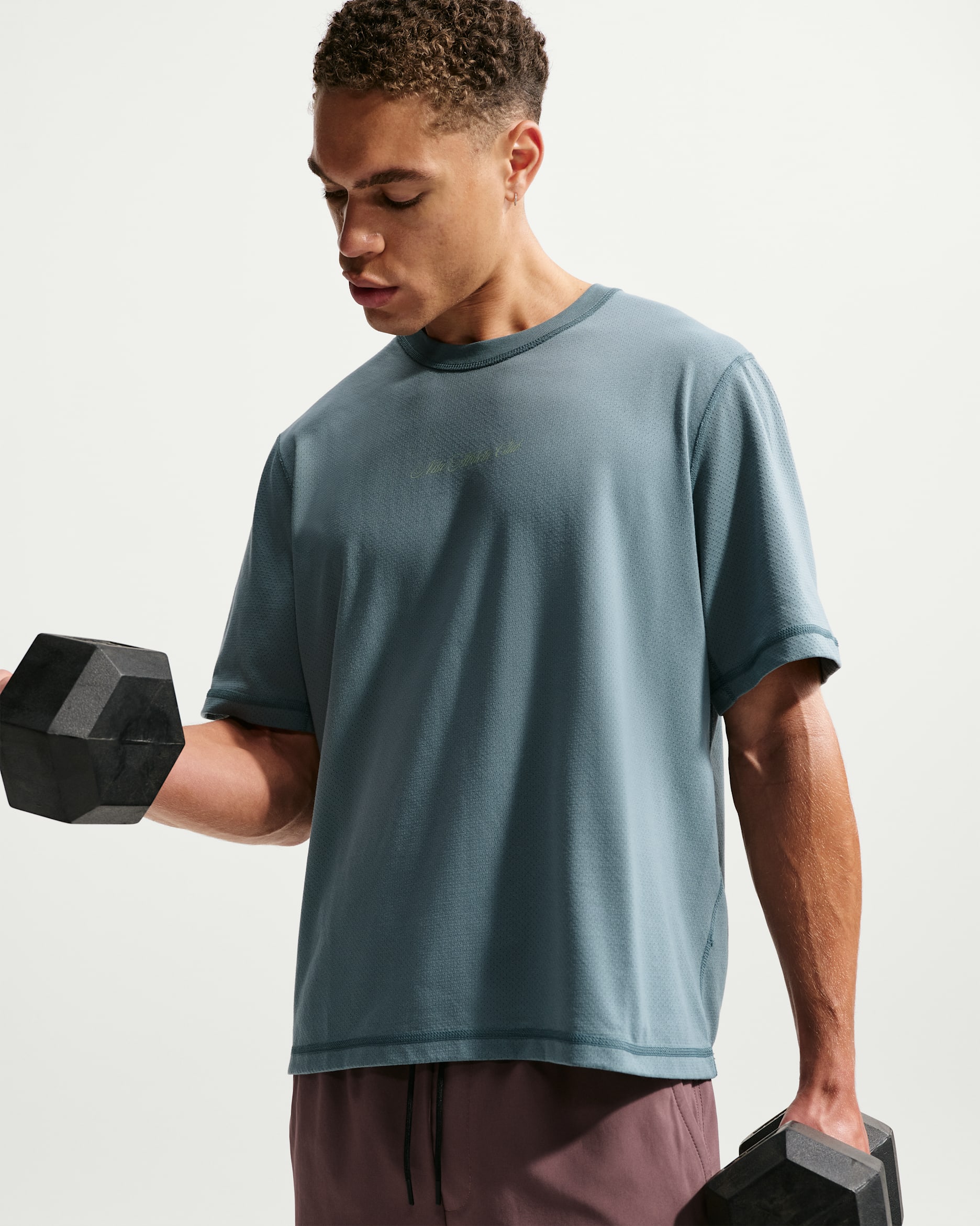 Nike Primary N.A.C. Trainings-T-Shirt (Herren) - Mineral Slate/Steam