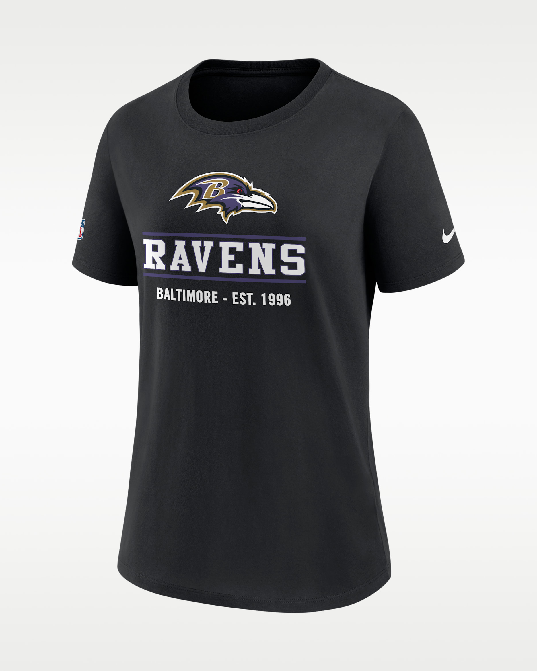 Baltimore Ravens Sideline Alt Women's Nike Dri-FIT NFL T-Shirt - Black