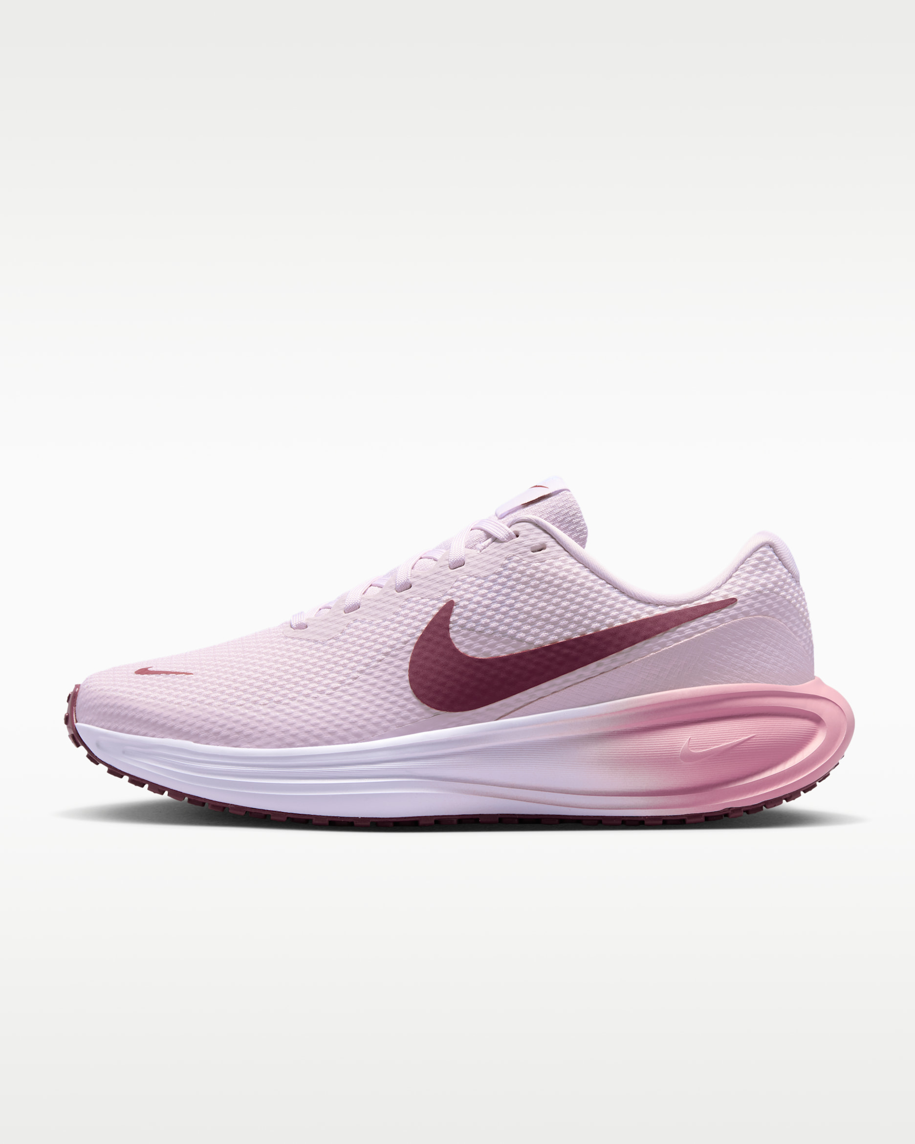 Chaussure de running sur route Nike Revolution 8 pour femme (large) - Bleached Lilac/Blanc/Pink Rise/Pink Smoke