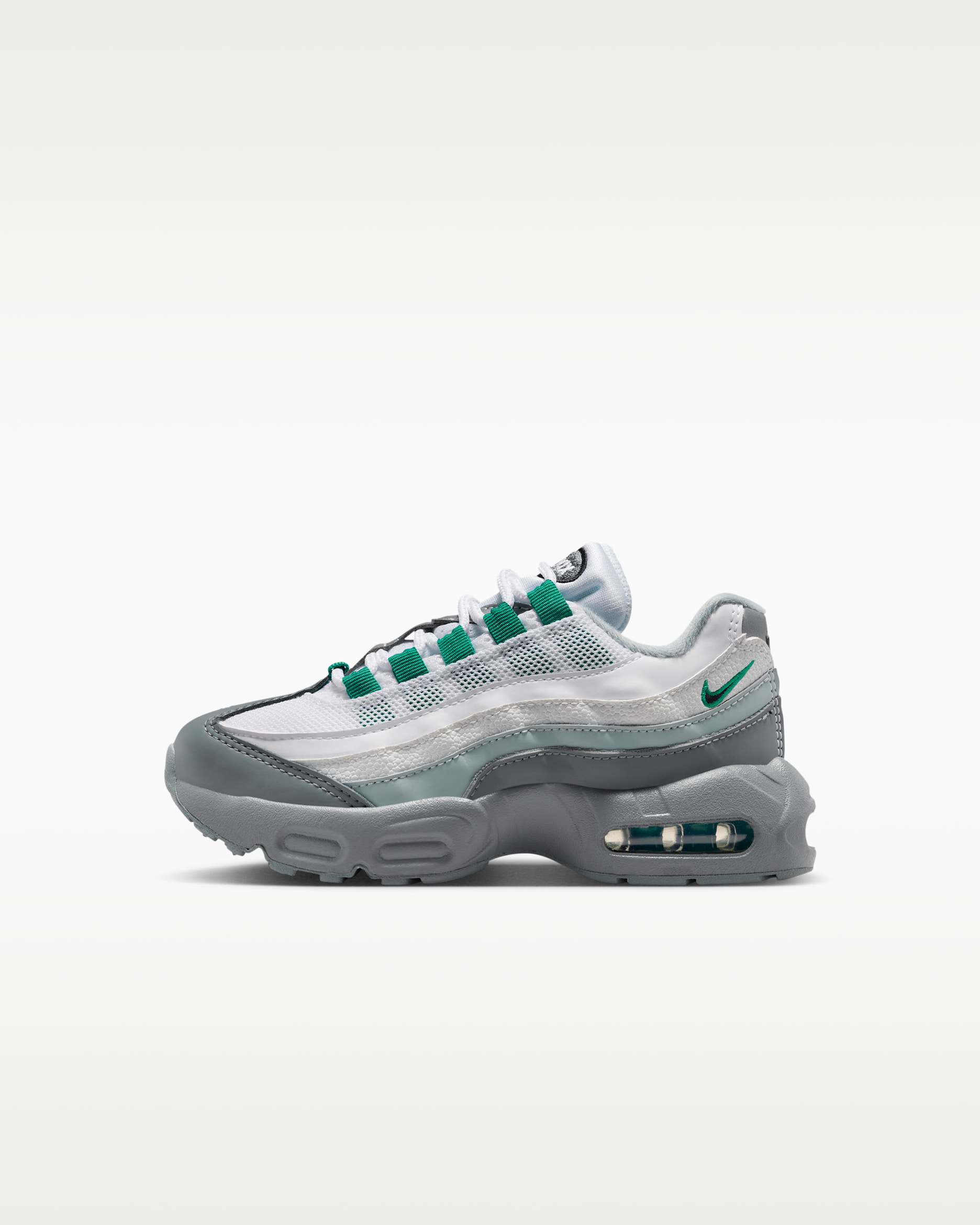 나이키 에어맥스 95 리크래프트 리틀키즈 신발 - 스모크 그레이/말라카이트/라이트 퍼미스/블랙