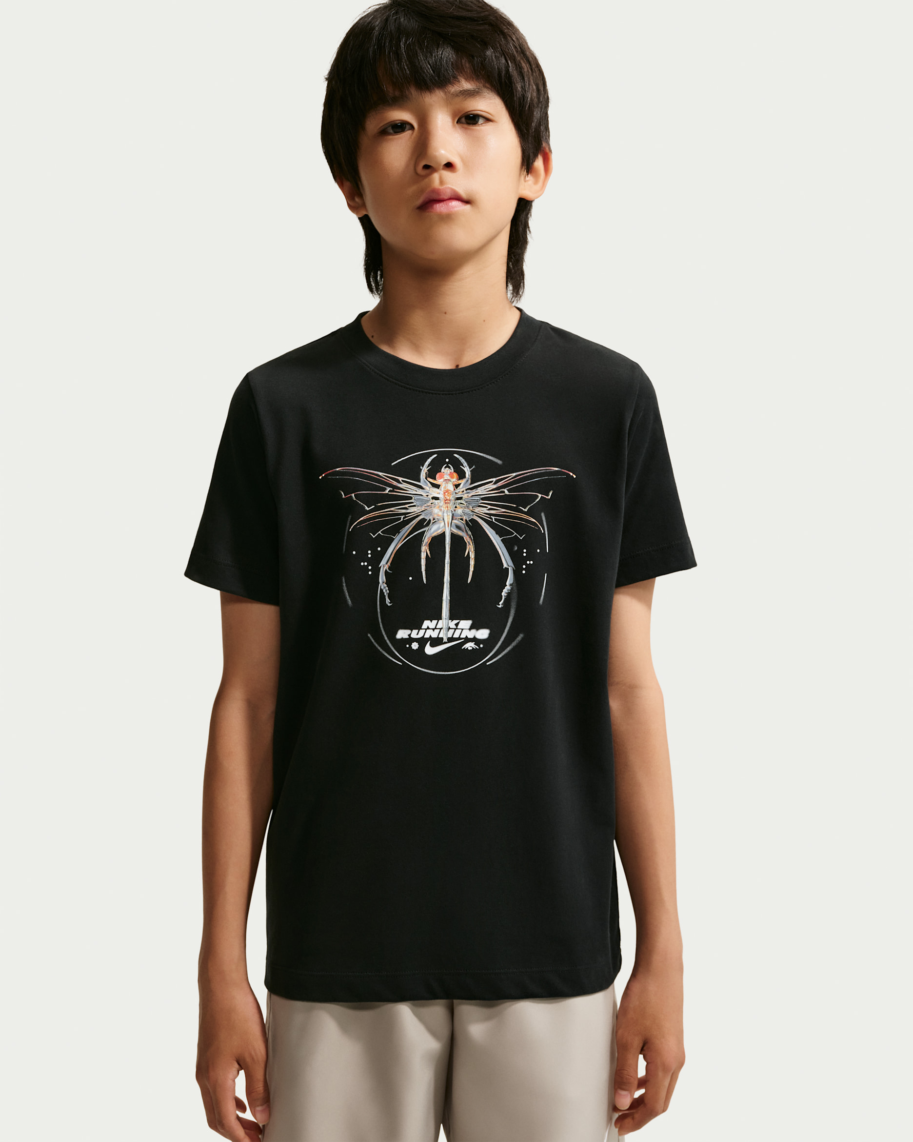 Nike Older Kids' Dri-FIT T-Shirt - Black