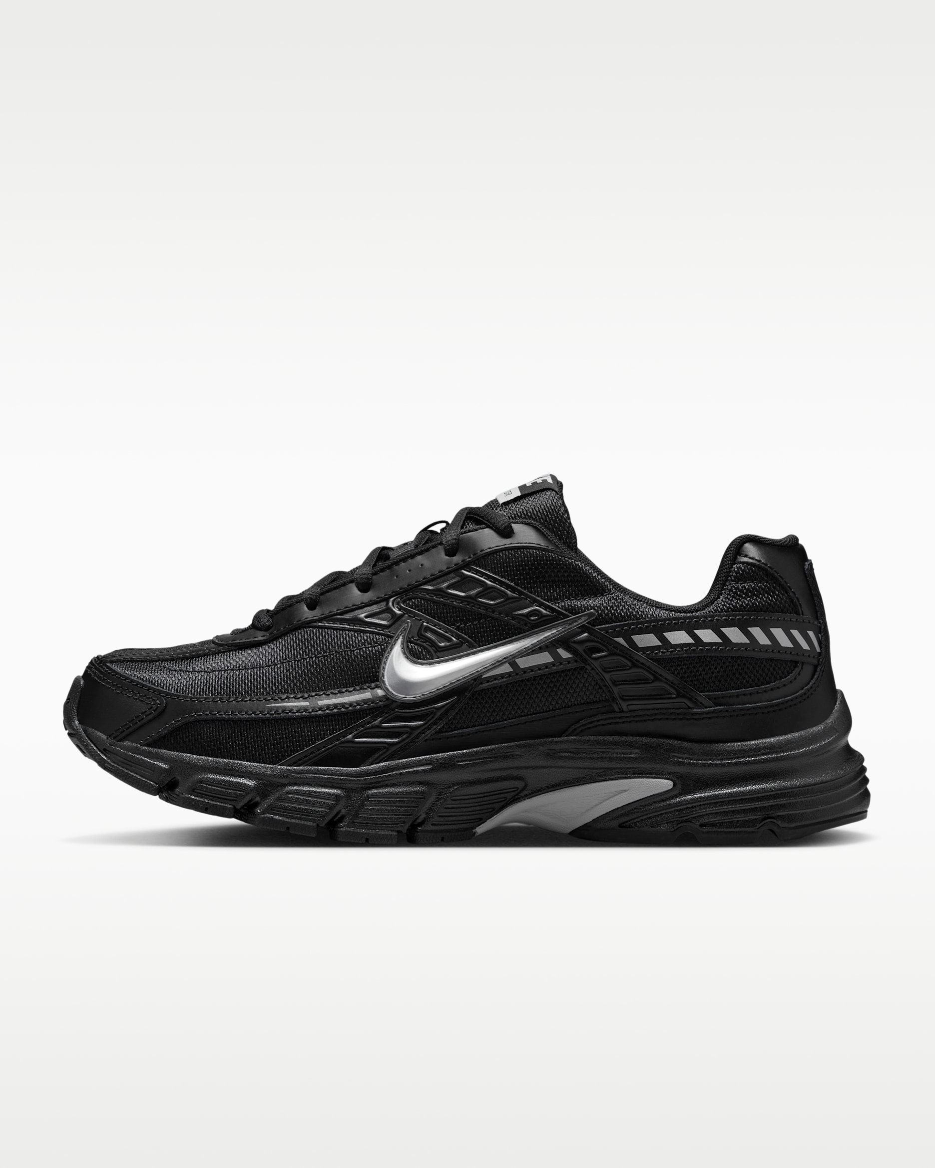 Nike Initiator 男鞋 - 黑色/黑色/Dark Smoke Grey/Metallic Silver