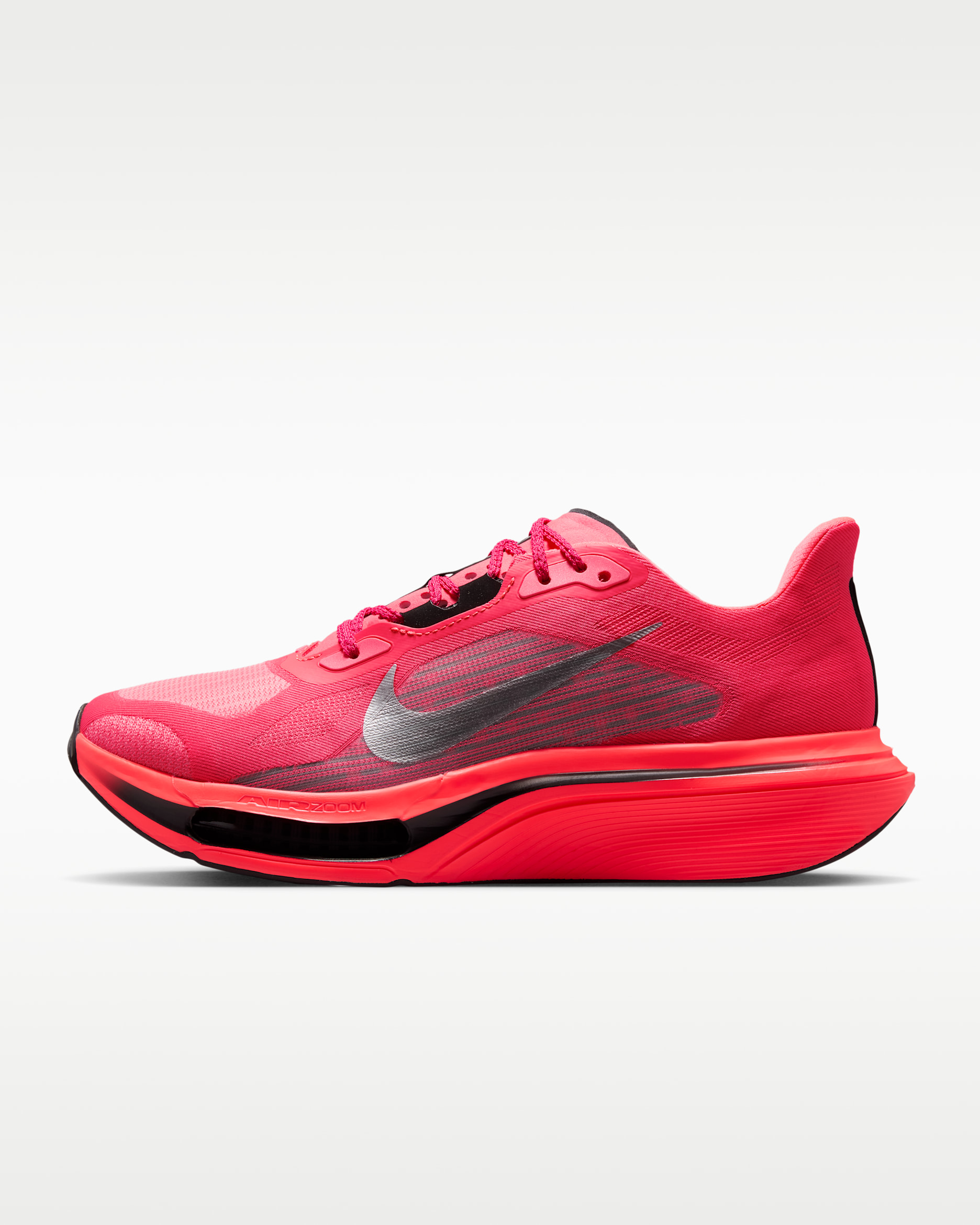 Nike Pegasus Plus 2 Women's Road Running Shoes - Flash Crimson/Black/White/Metallic Silver