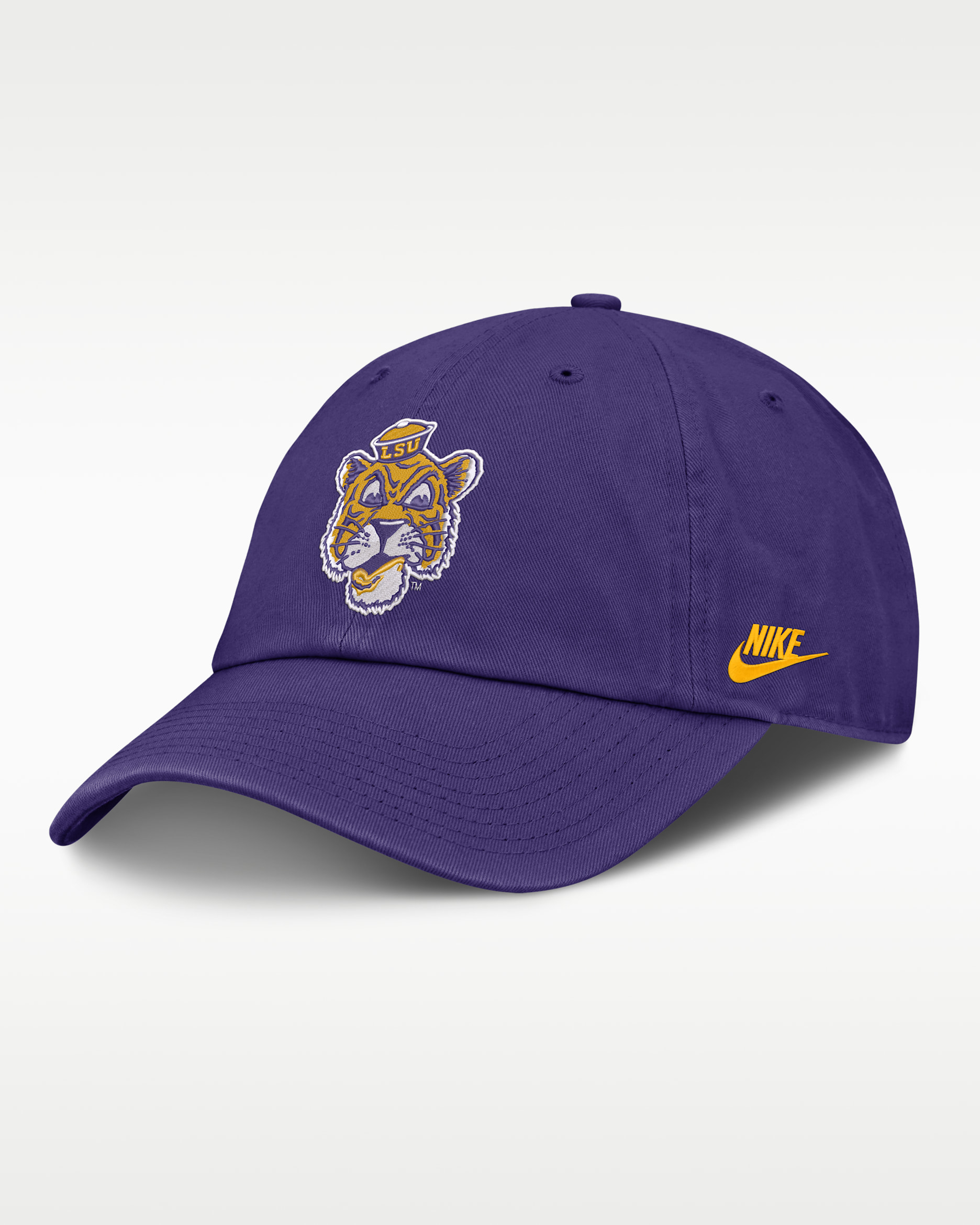LSU Legacy Club Men's Nike College Adjustable Hat - Purple