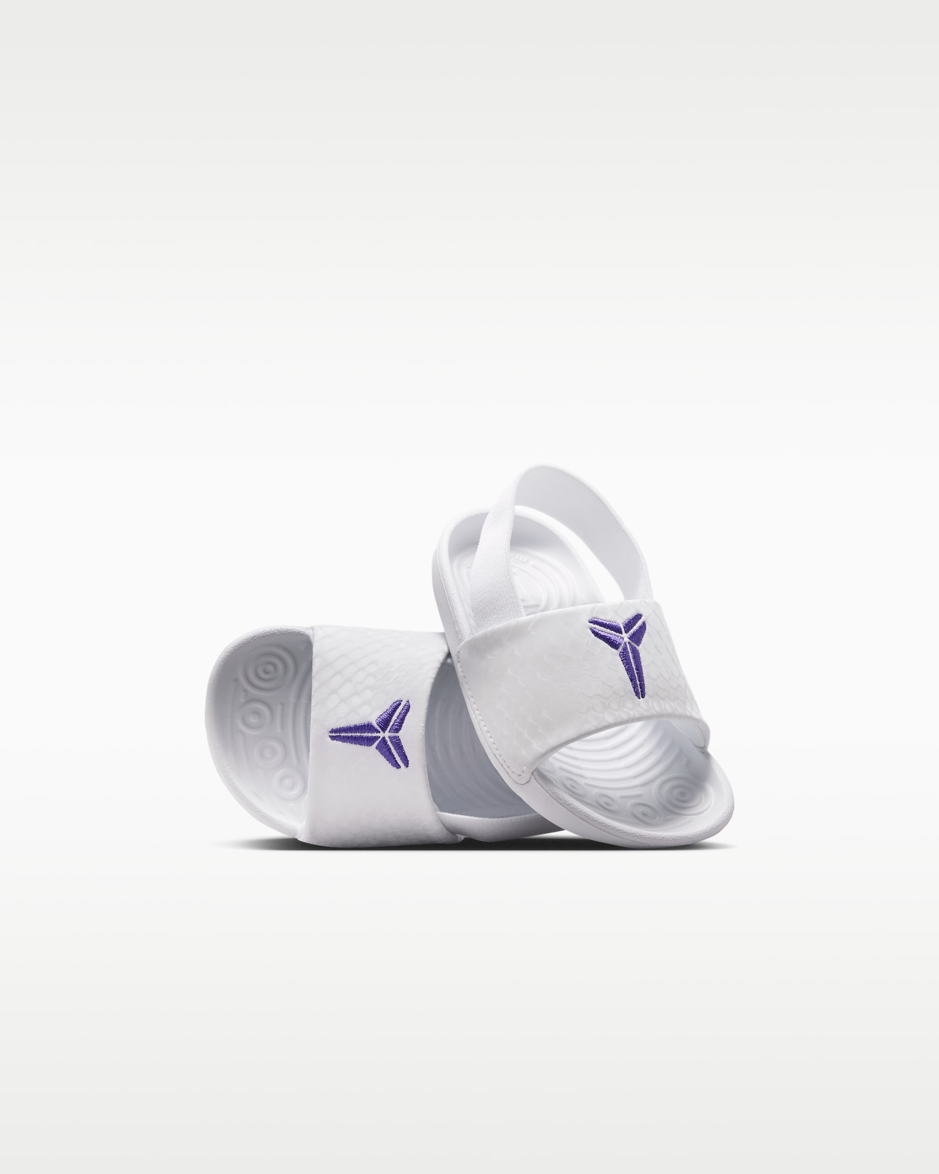 Kobe Kawa Baby/Toddler Slides - White/Court Purple