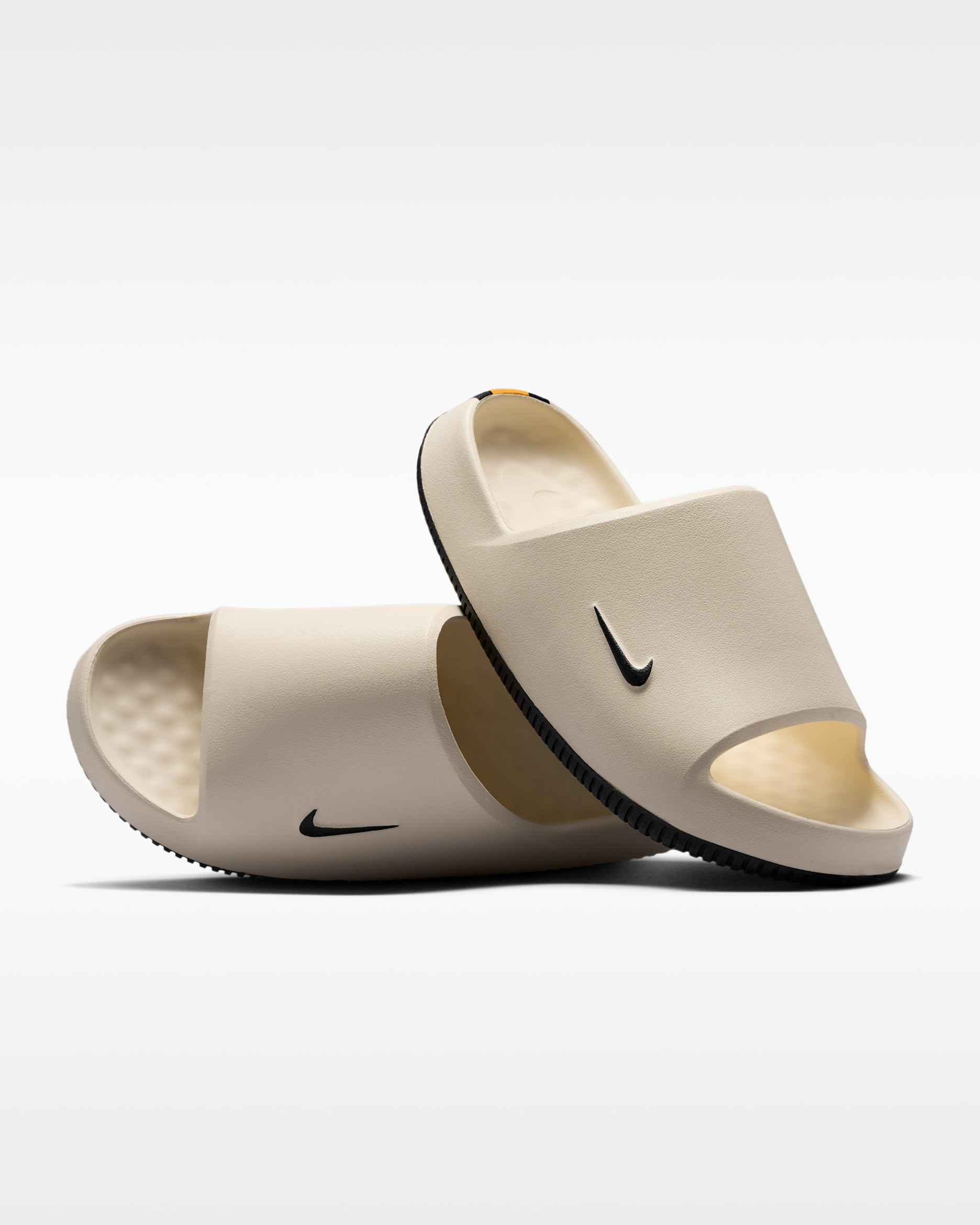 Nike Calm (Pittsburgh Steelers) Men's NFL Slides - Sail/University Gold/Black