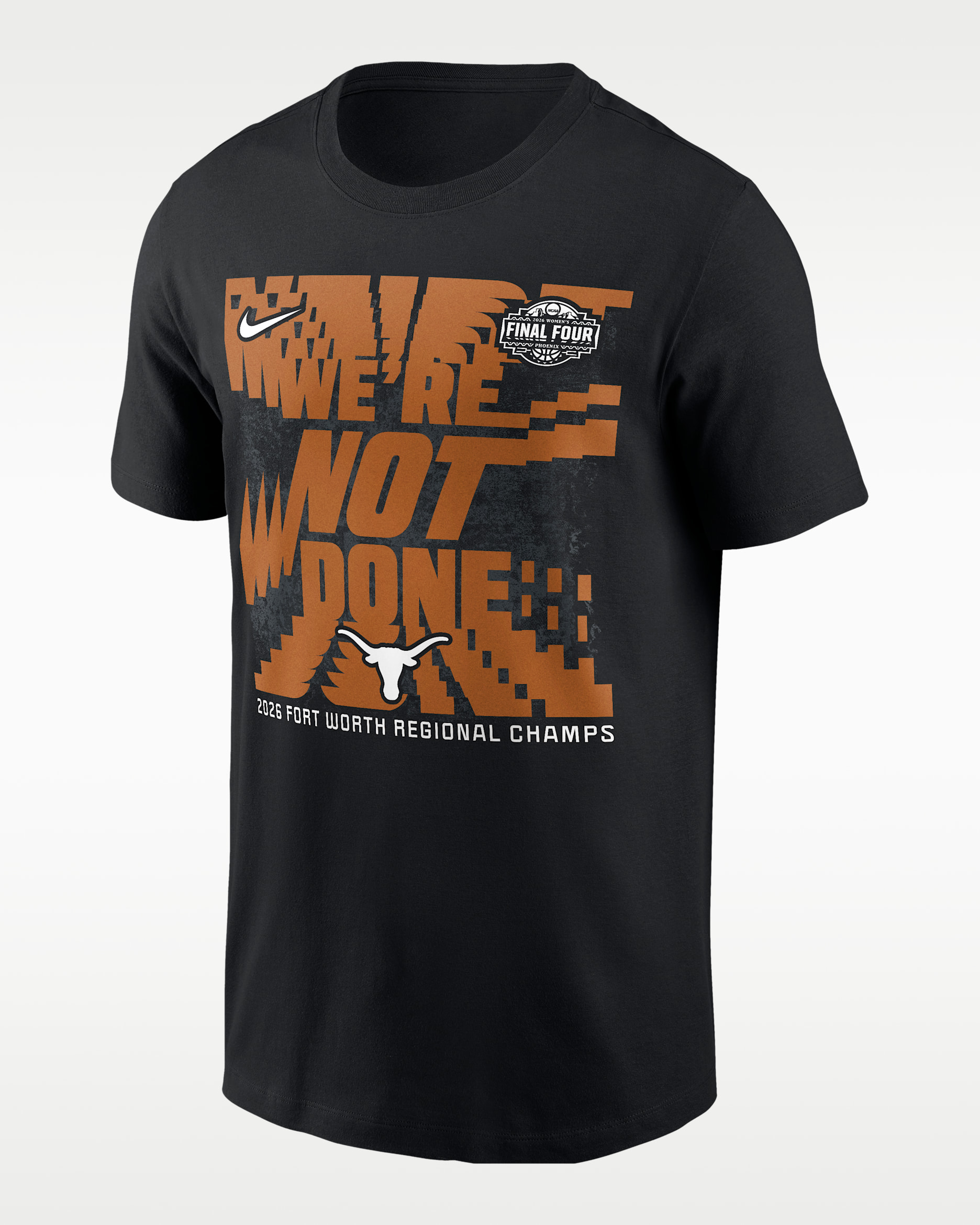 Texas (Women's Team) Nike College T-Shirt - Black/Burnt Orange
