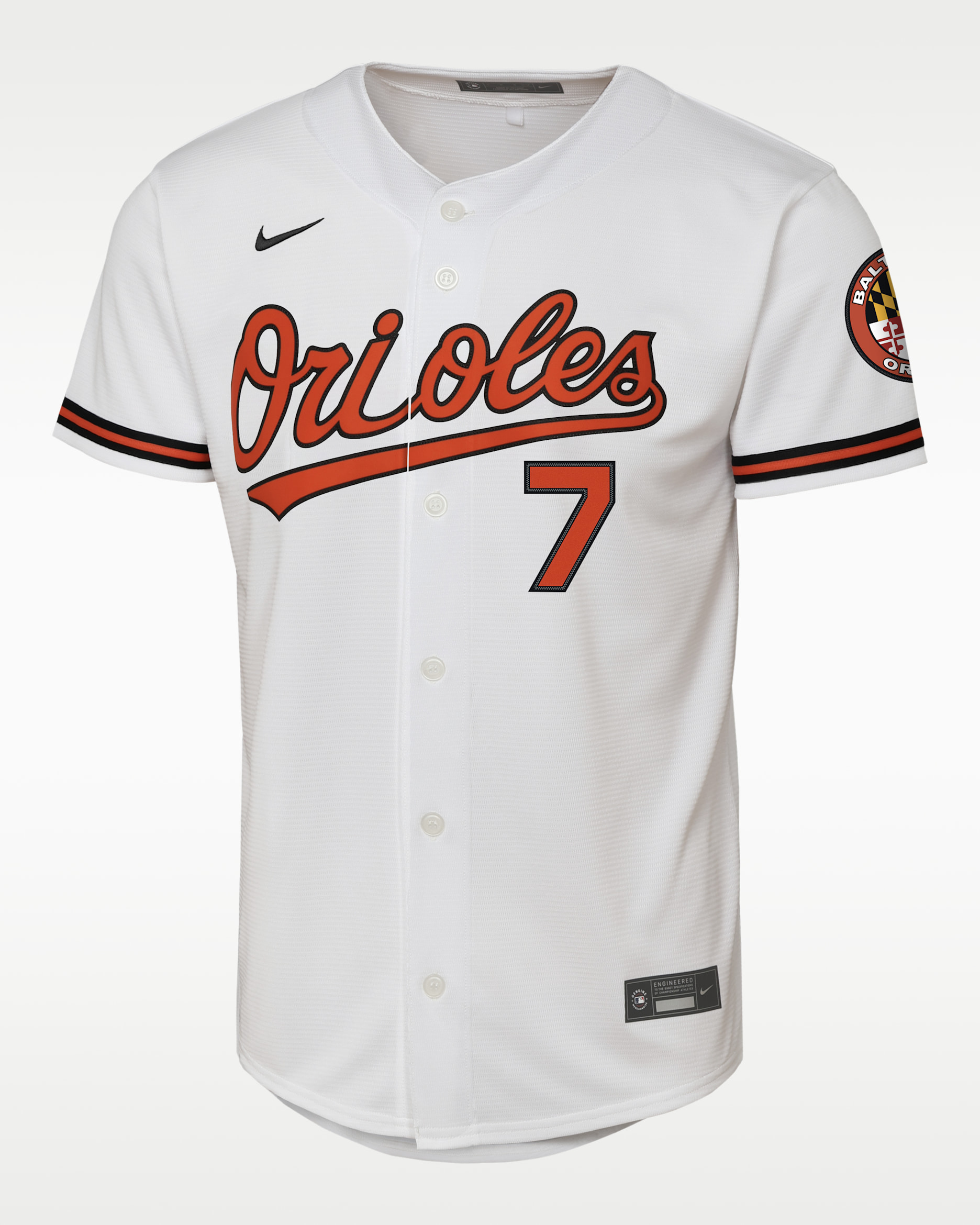 Jackson Holliday Baltimore Orioles Big Kids' Nike MLB Stadium Home Jersey - White