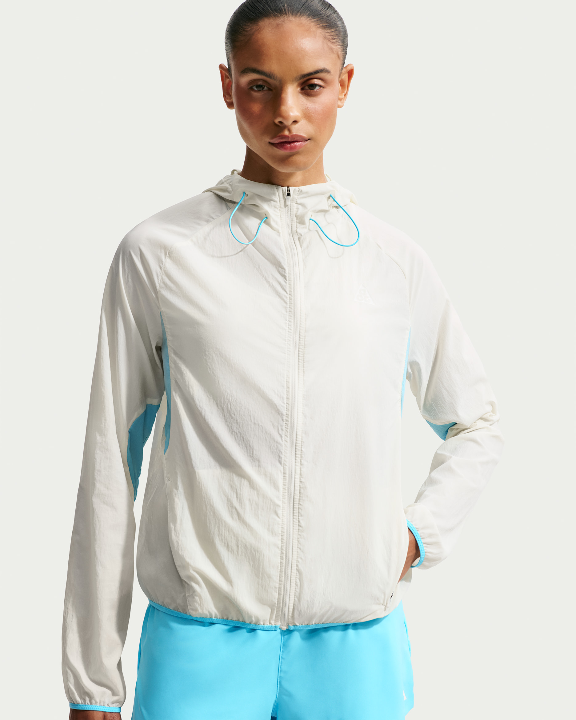 Nike ACG Women's Repel Trail Running Jacket - Sea Glass/Baltic Blue/Baltic Blue/Summit White