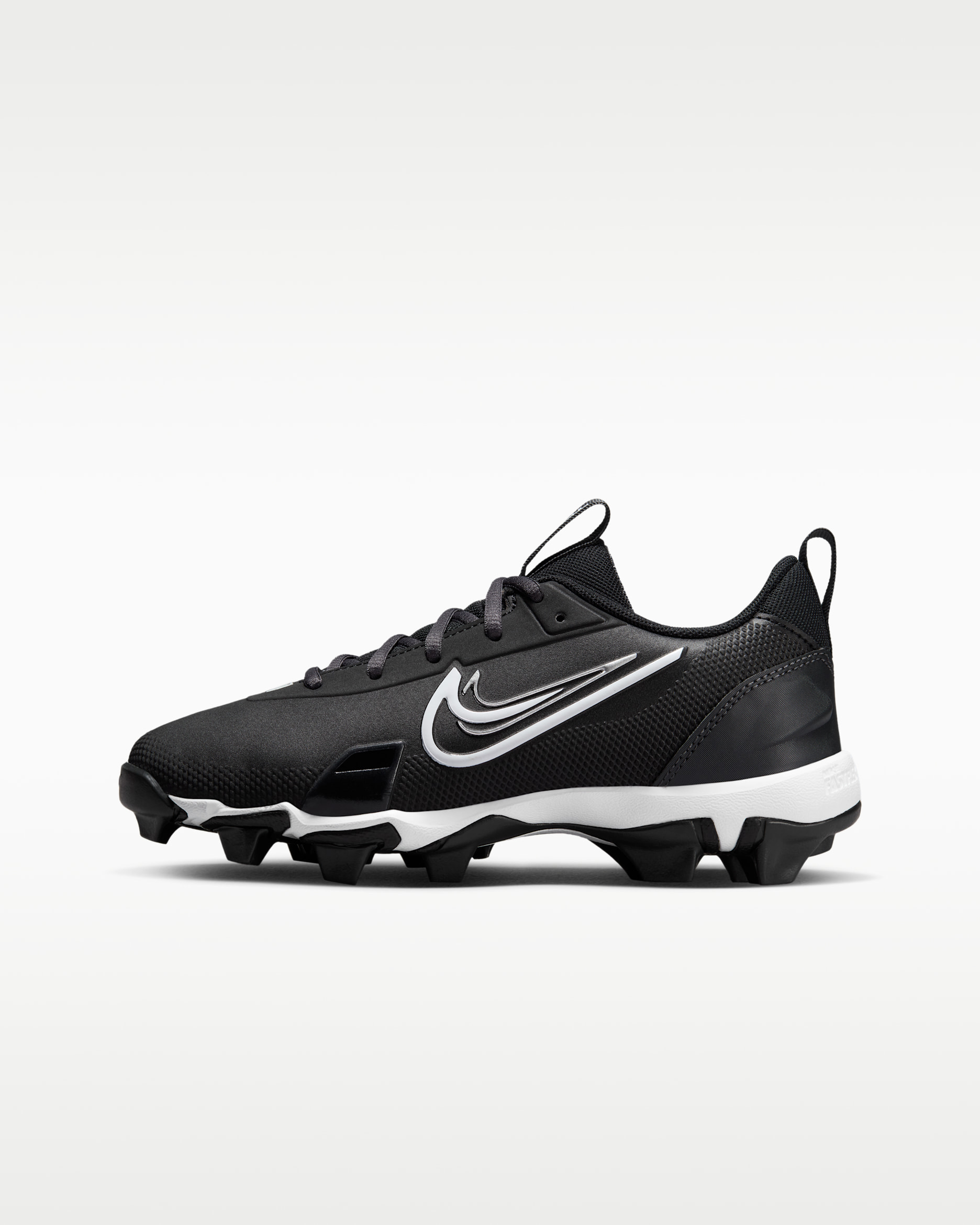 Nike Force Trout 9 Keystone Big Kids' Baseball Cleats - Black/Anthracite/Metallic Silver/White