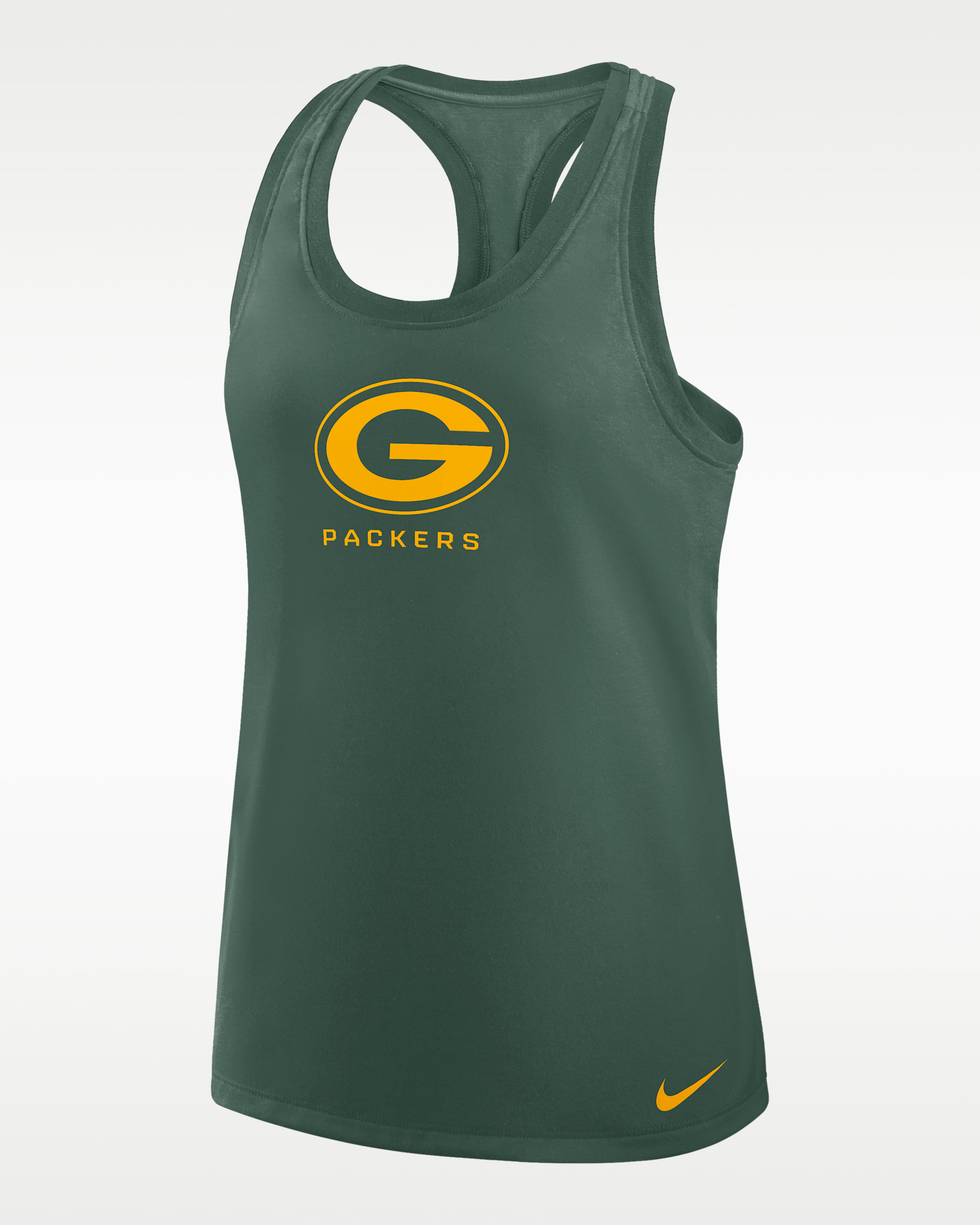 Green Bay Packers Hurry Up Women's Nike Dri-FIT NFL Racerback Tank Top - Green