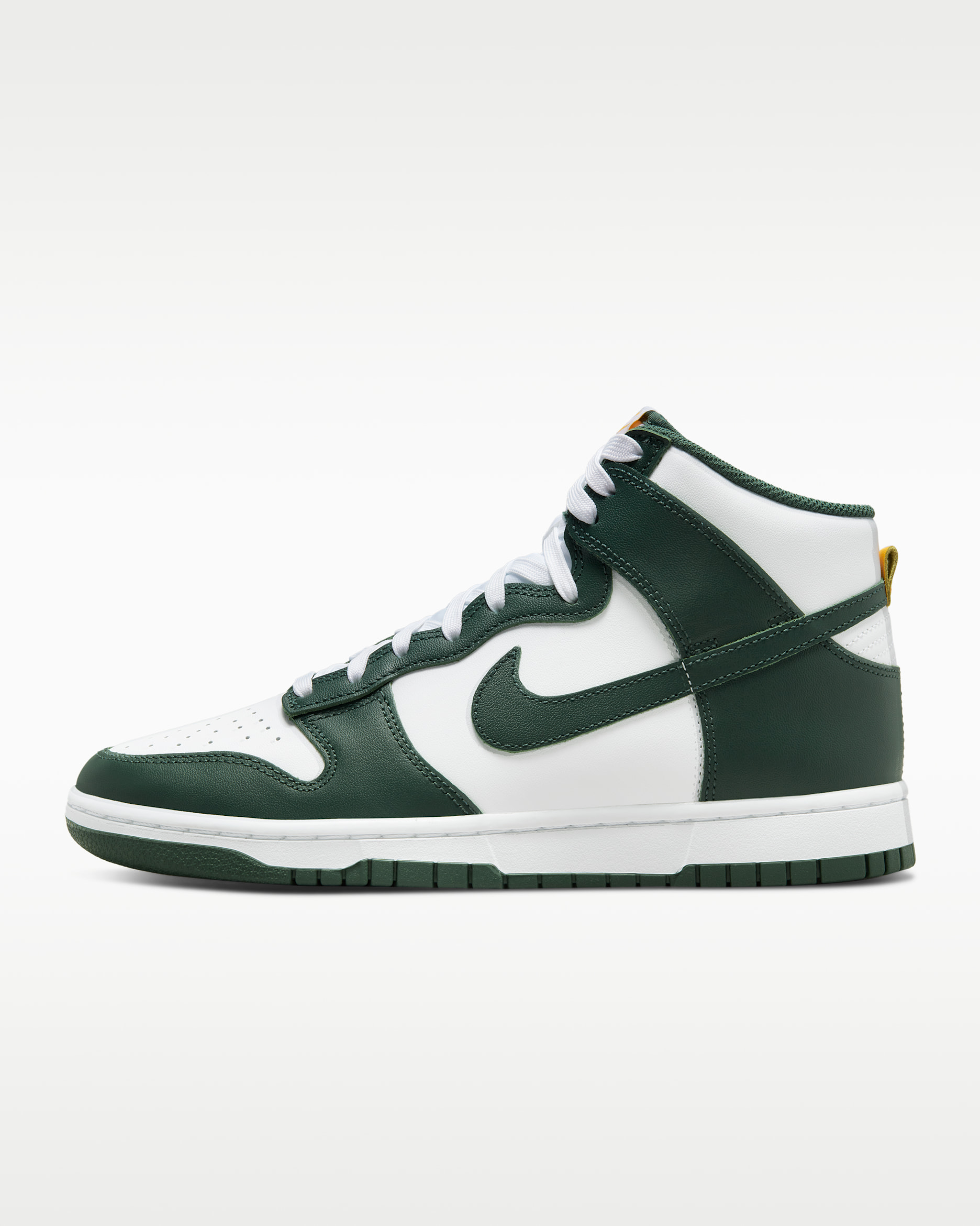 Nike Dunk 高筒 Retro 男鞋 - Noble Green/白色/University Gold/Noble Green