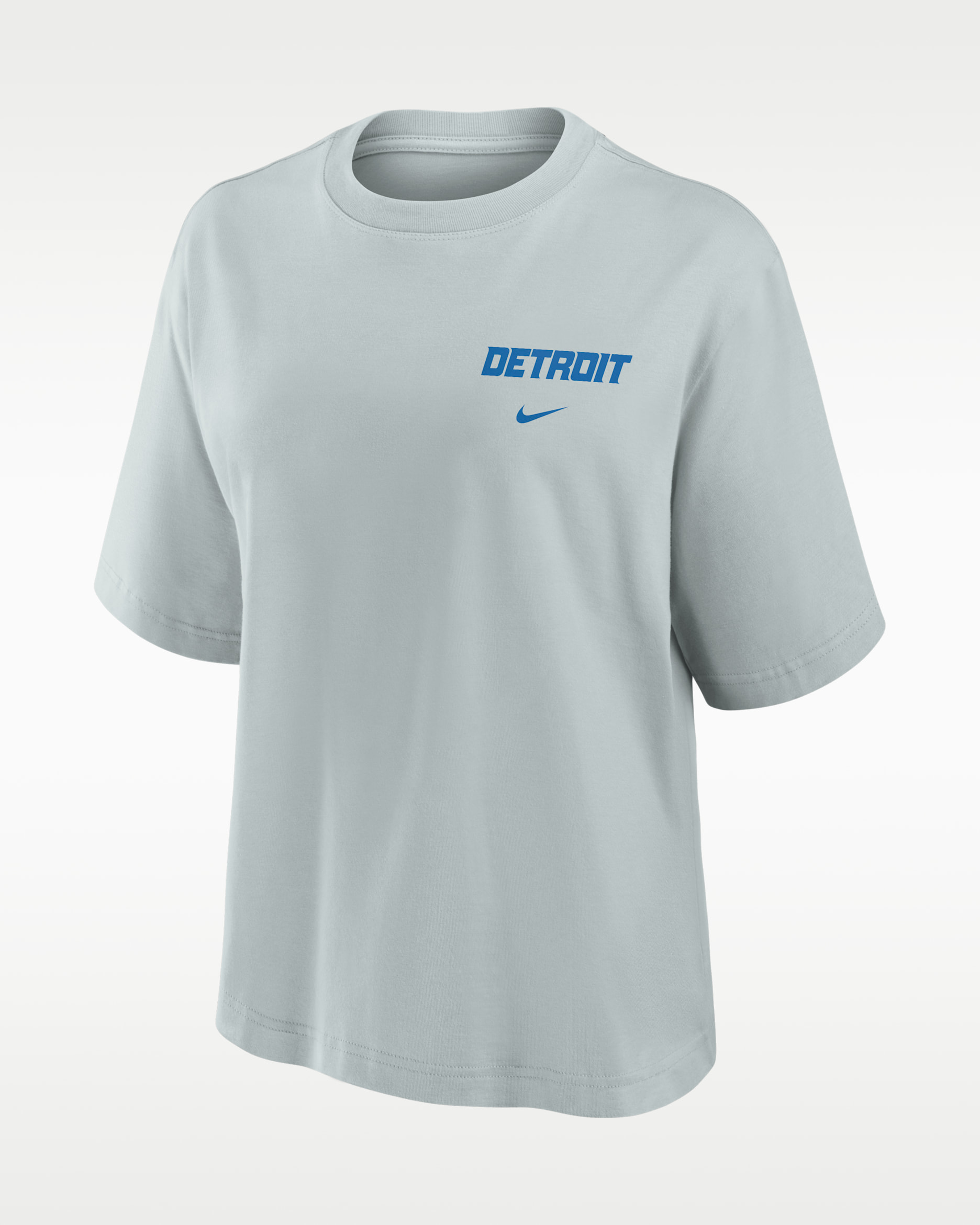 Detroit Lions Rivalries Collection Boxy Women's Nike NFL T-Shirt - Silver