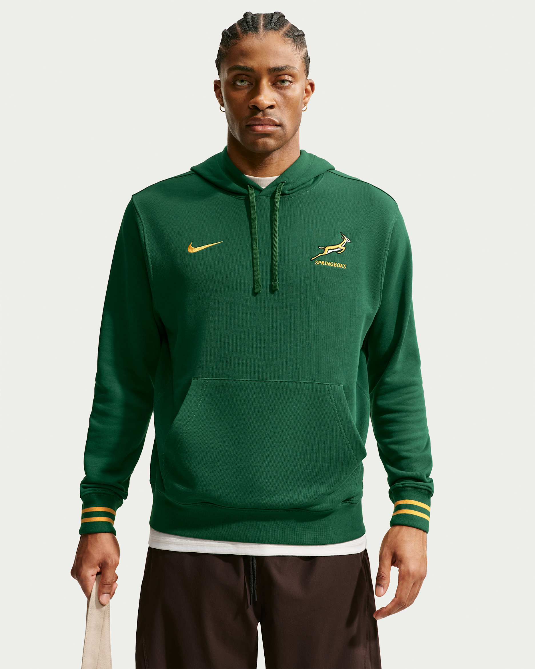 Springboks Nike-hættetrøje til mænd - Gorge Green/University Gold/University Gold