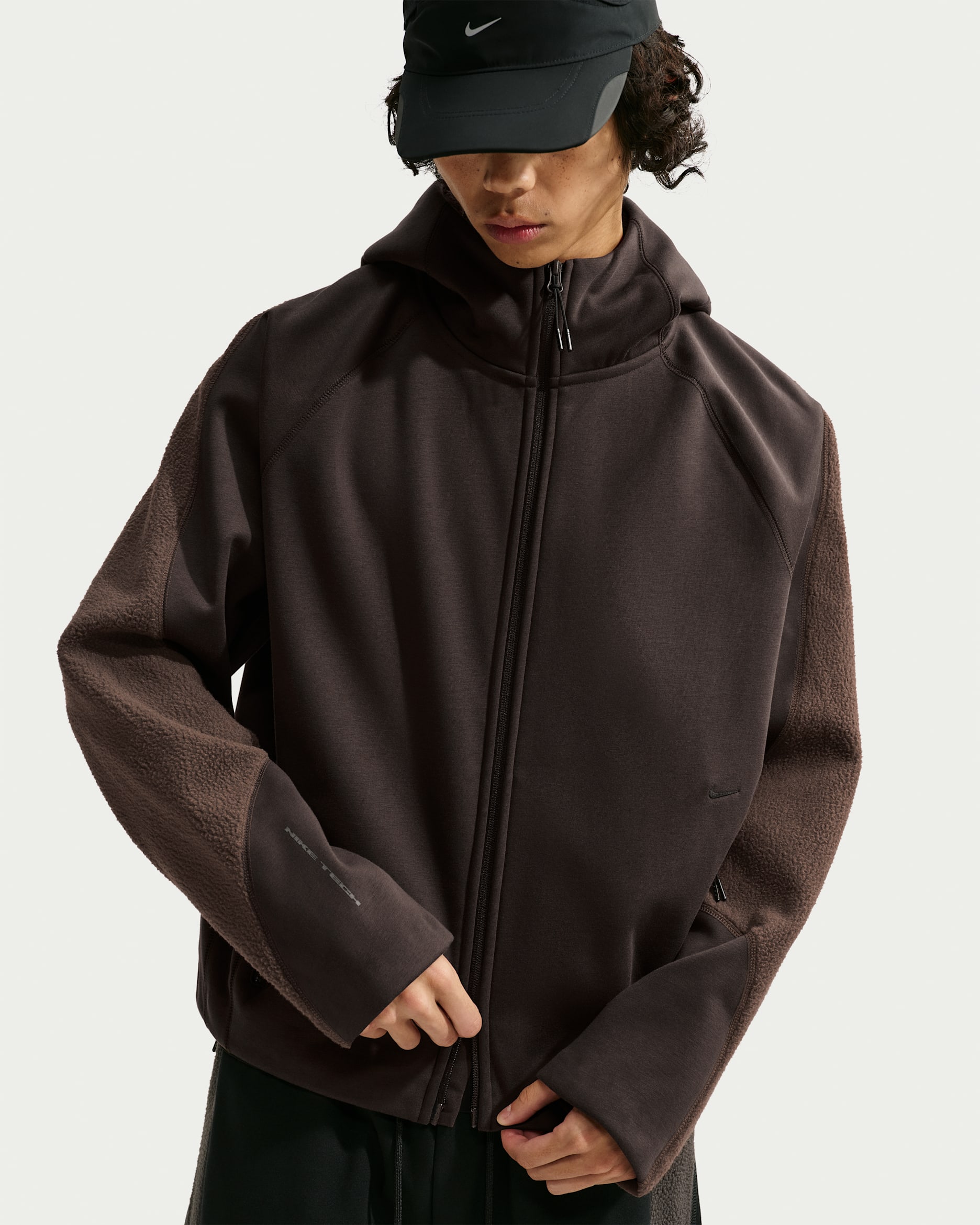 Nike Tech Boreas Men's Therma-FIT Full-Zip Hoodie - Velvet Brown/Baroque Brown/Black