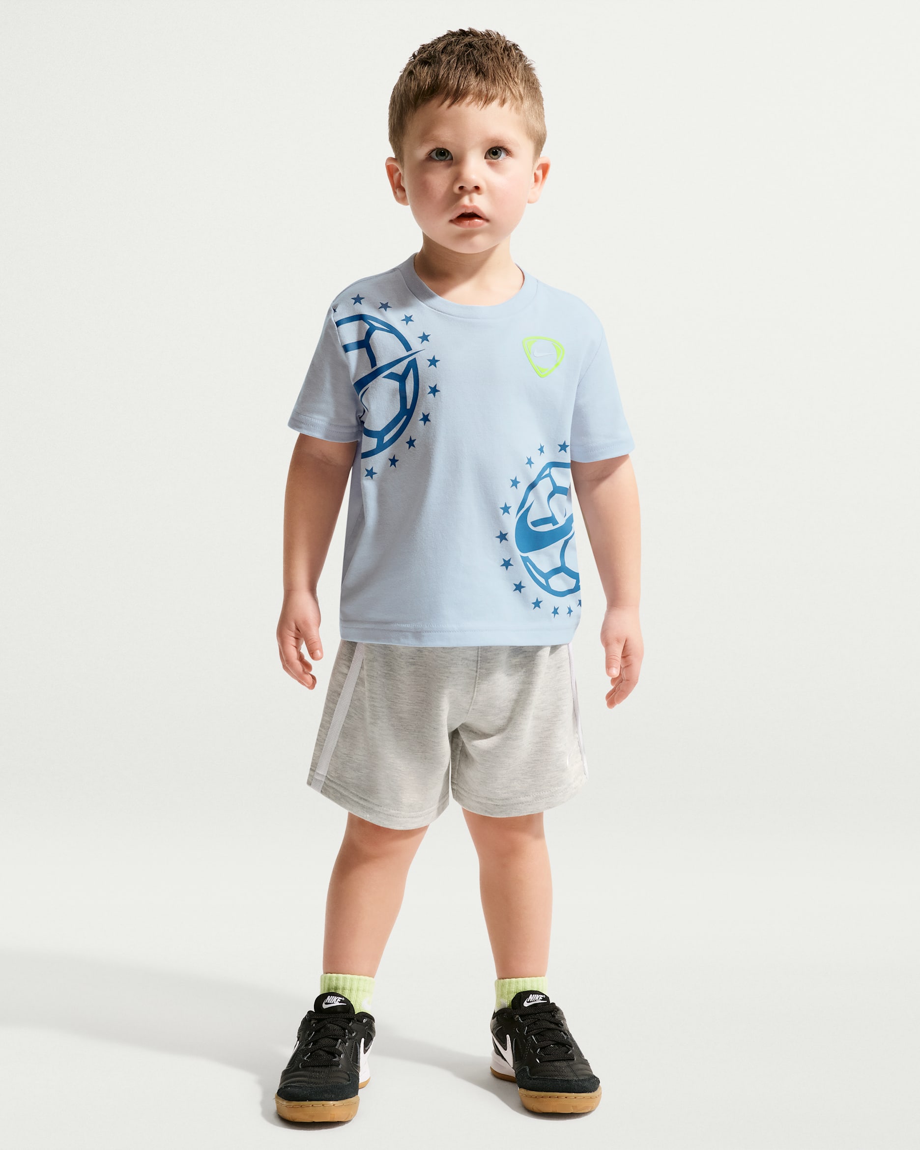 Nike Sportswear Goal Mode Toddler French Terry Shorts - Grey Heather