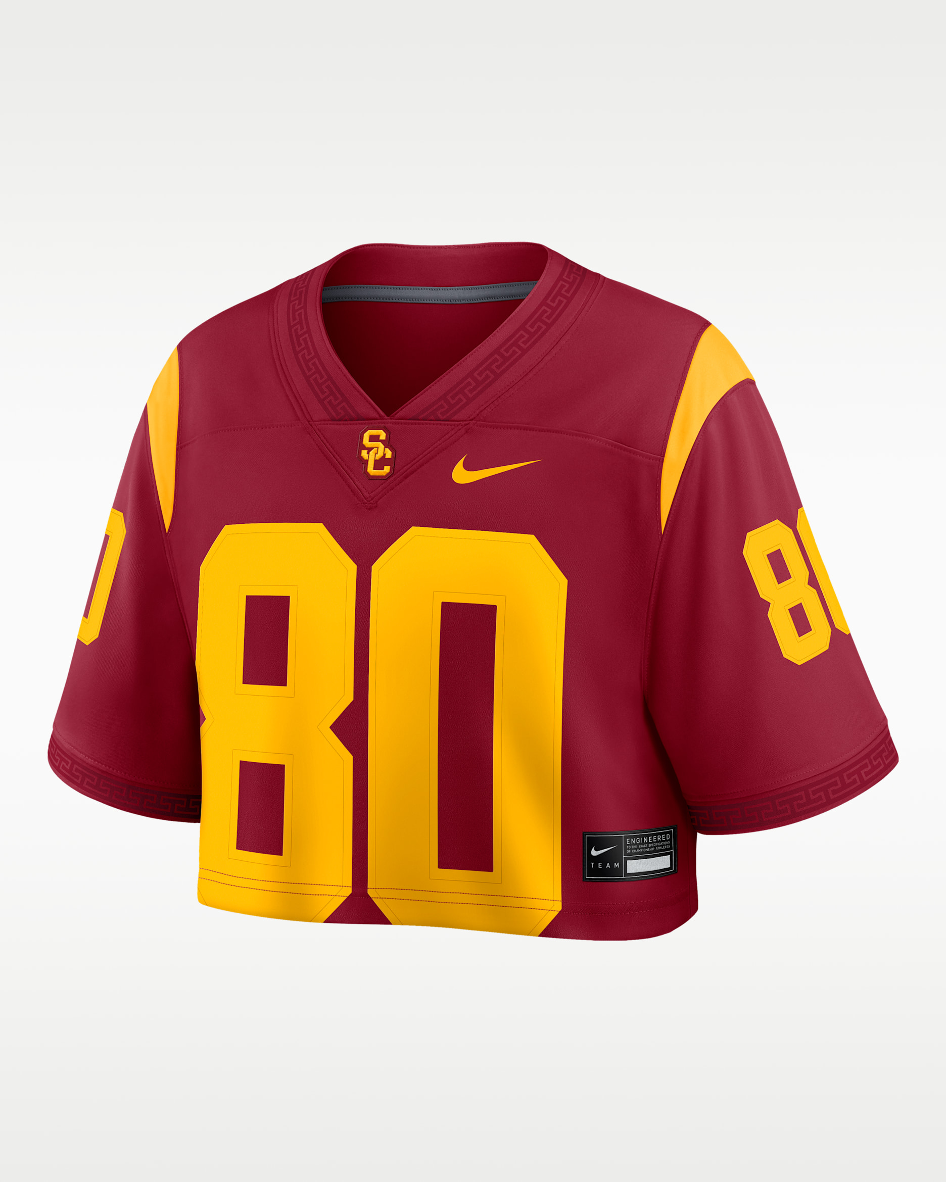 USC Women's Nike Dri-FIT College Cropped Game Jersey - Team Crimson
