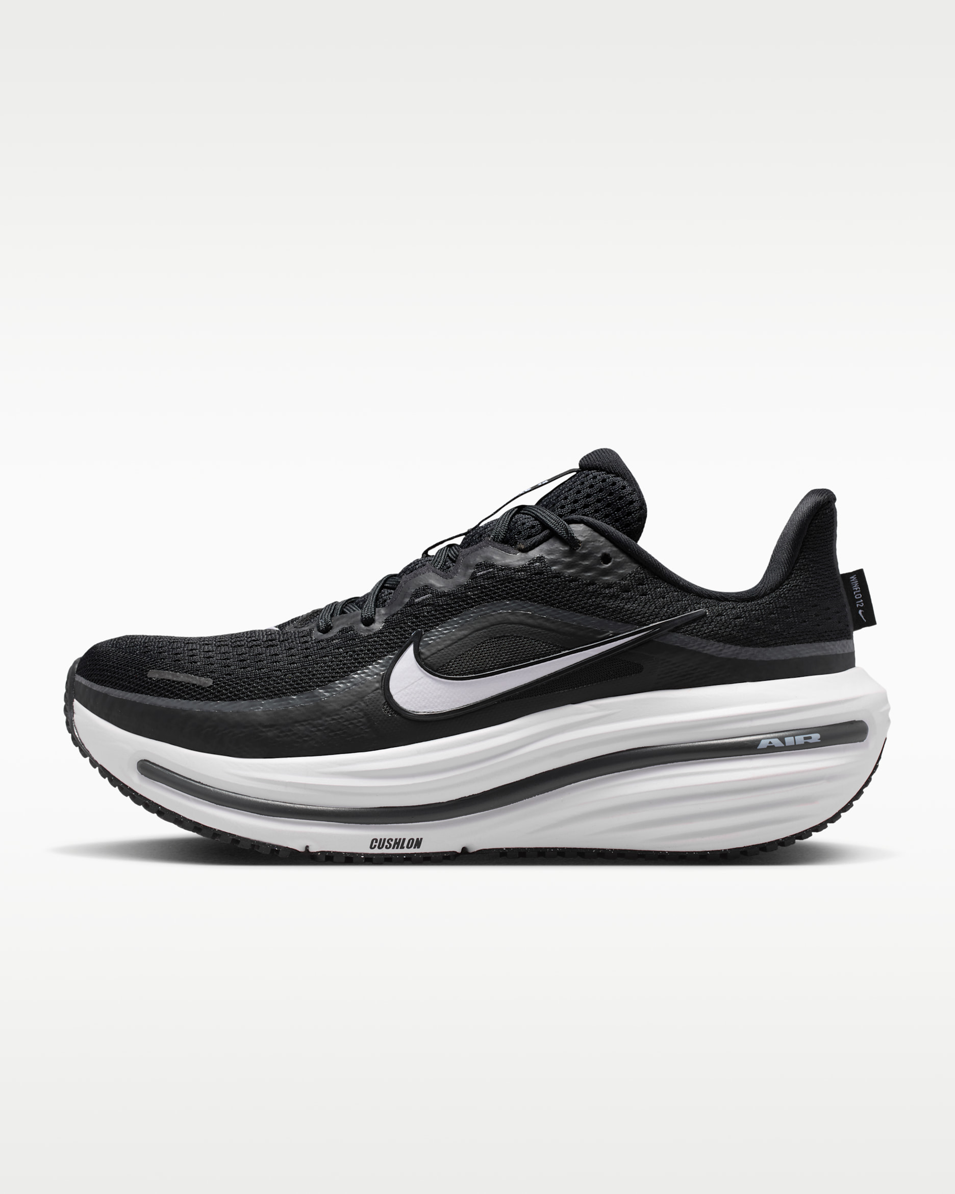 Nike Winflo 12 Women's Road Running Shoes (Wide) - Black/Dark Smoke Grey/White