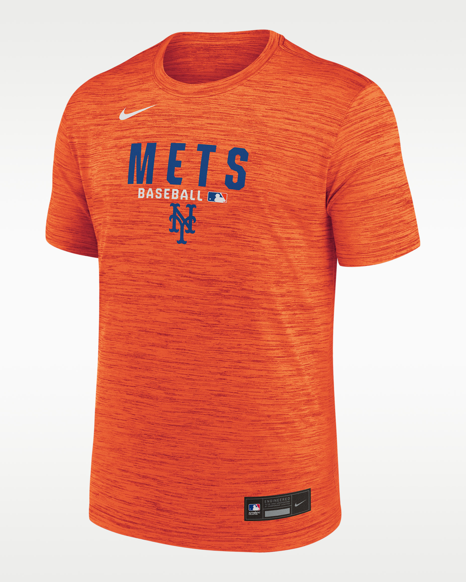 New York Mets Authentic Collection Men's Nike Dri-FIT MLB T-Shirt - Orange