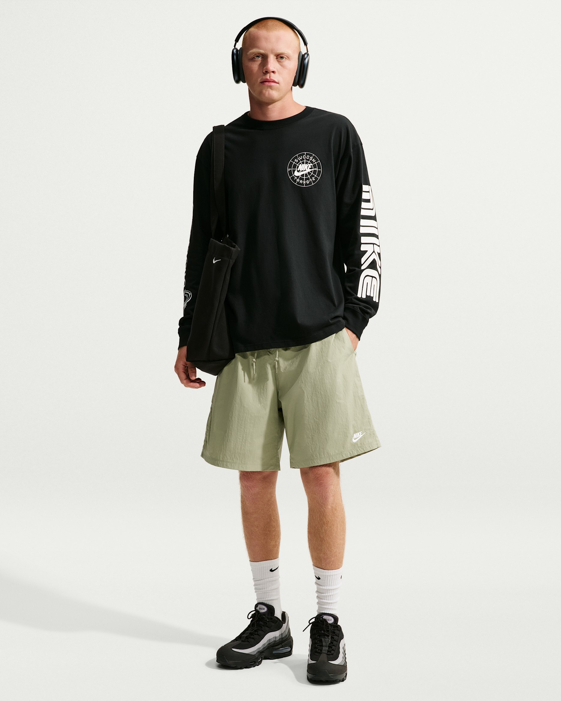 Nike Sportswear Club Men's Sport Shorts - Dusty Olive/White