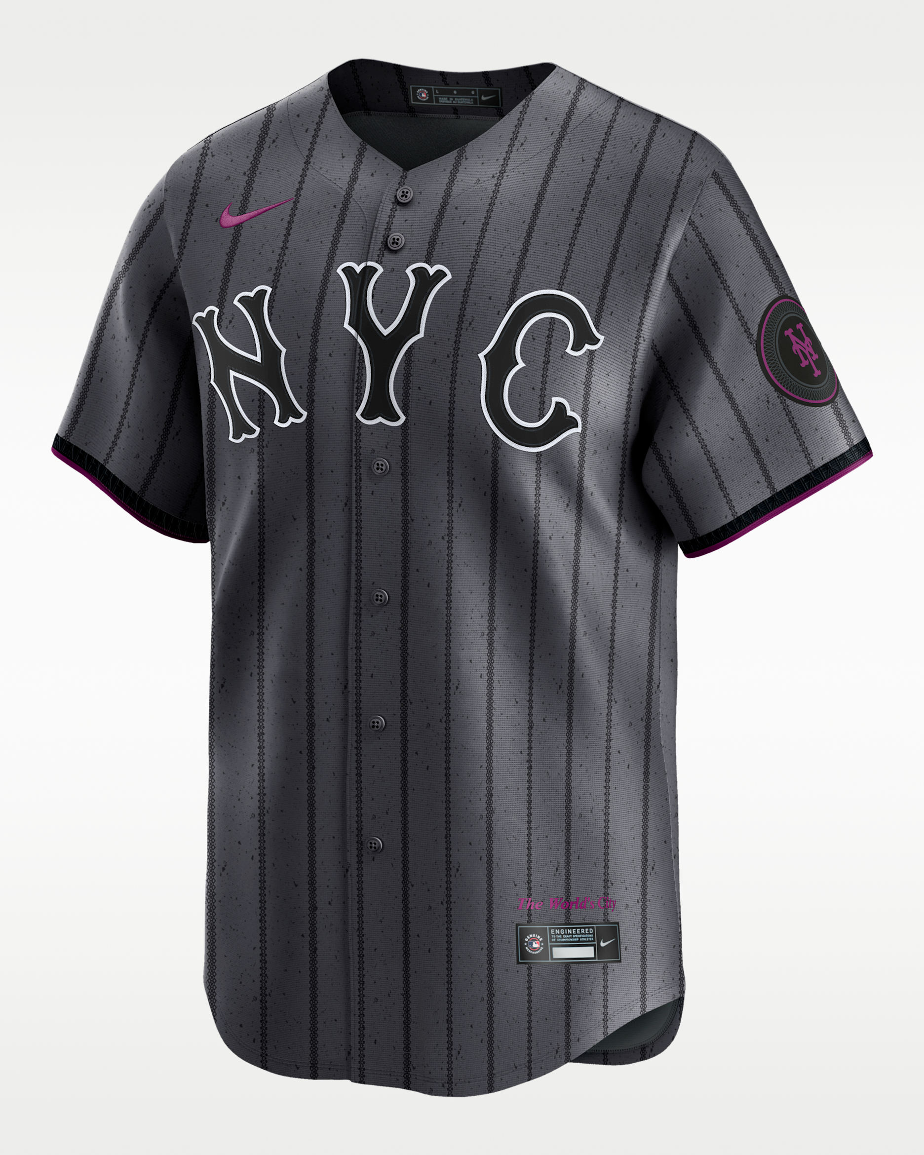 Francisco Lindor New York Mets City Connect Men's Nike Dri-FIT ADV MLB Limited Jersey - Iron Grey
