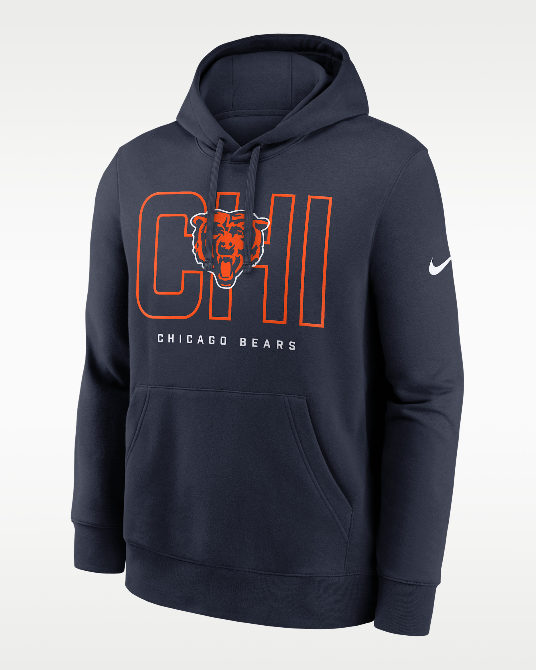 bear nike swoosh hoodie