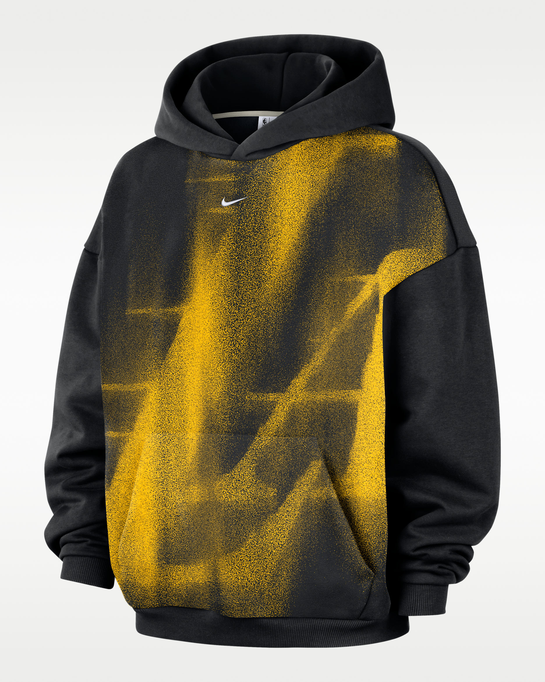 Sweat à capuche de basket en Fleece Los Angeles Lakers Standard Issue Icon pour femme - Noir/Blanc/Blanc