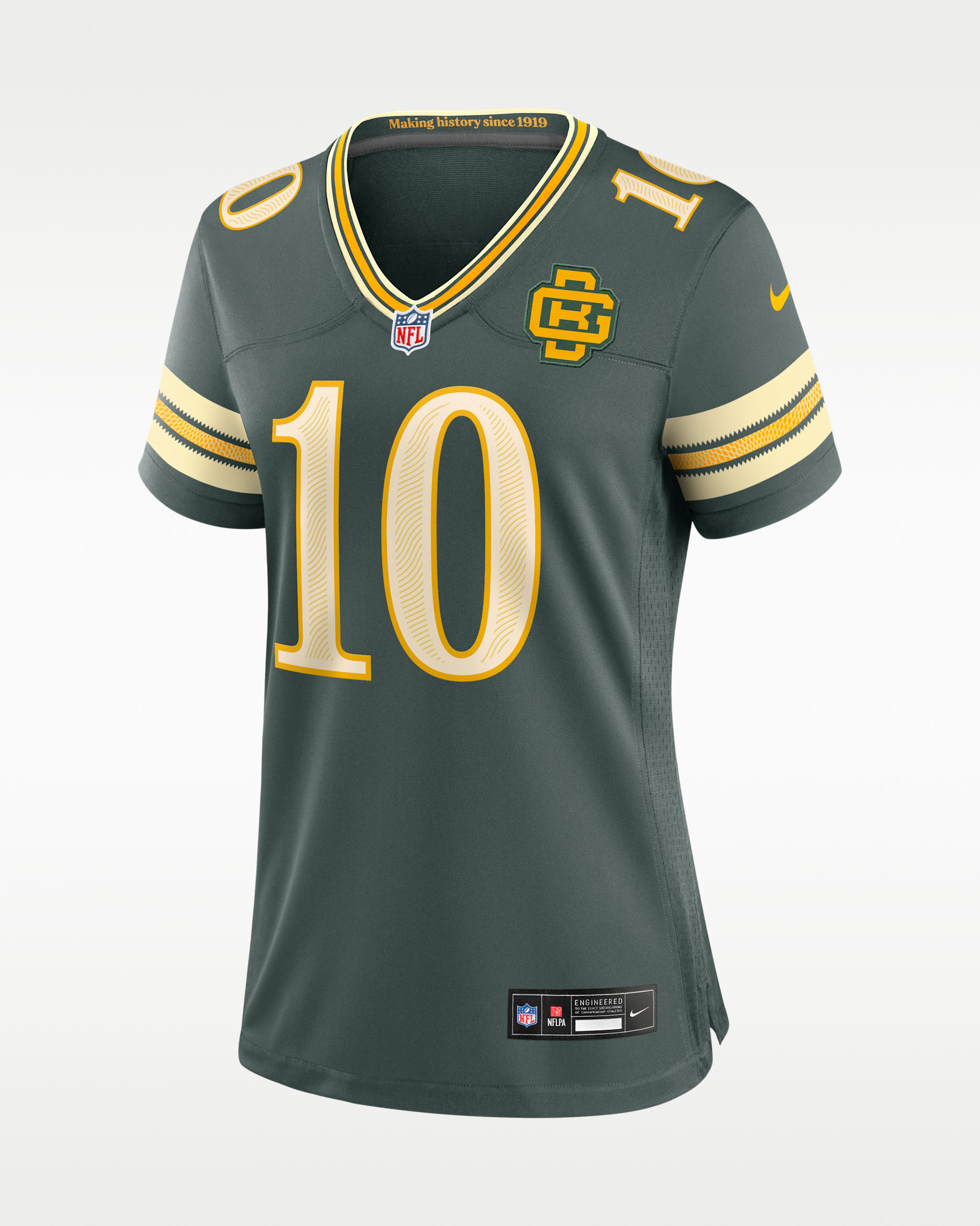 Jordan Love Green Bay Packers Rivalries Collection Women's Nike NFL Game Jersey - Green