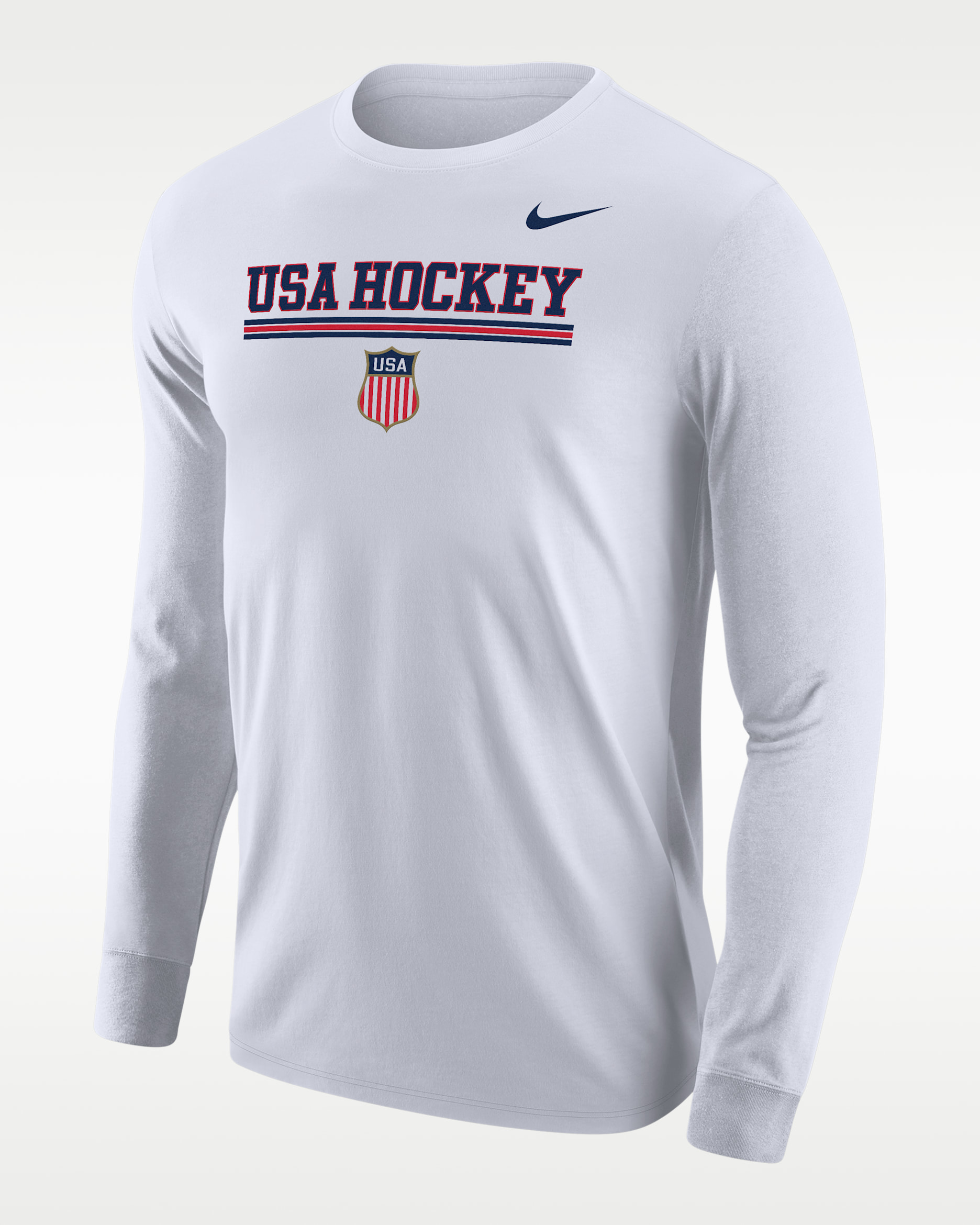 Playera de hockey de manga larga para hombre Nike Fanwear - Blanco