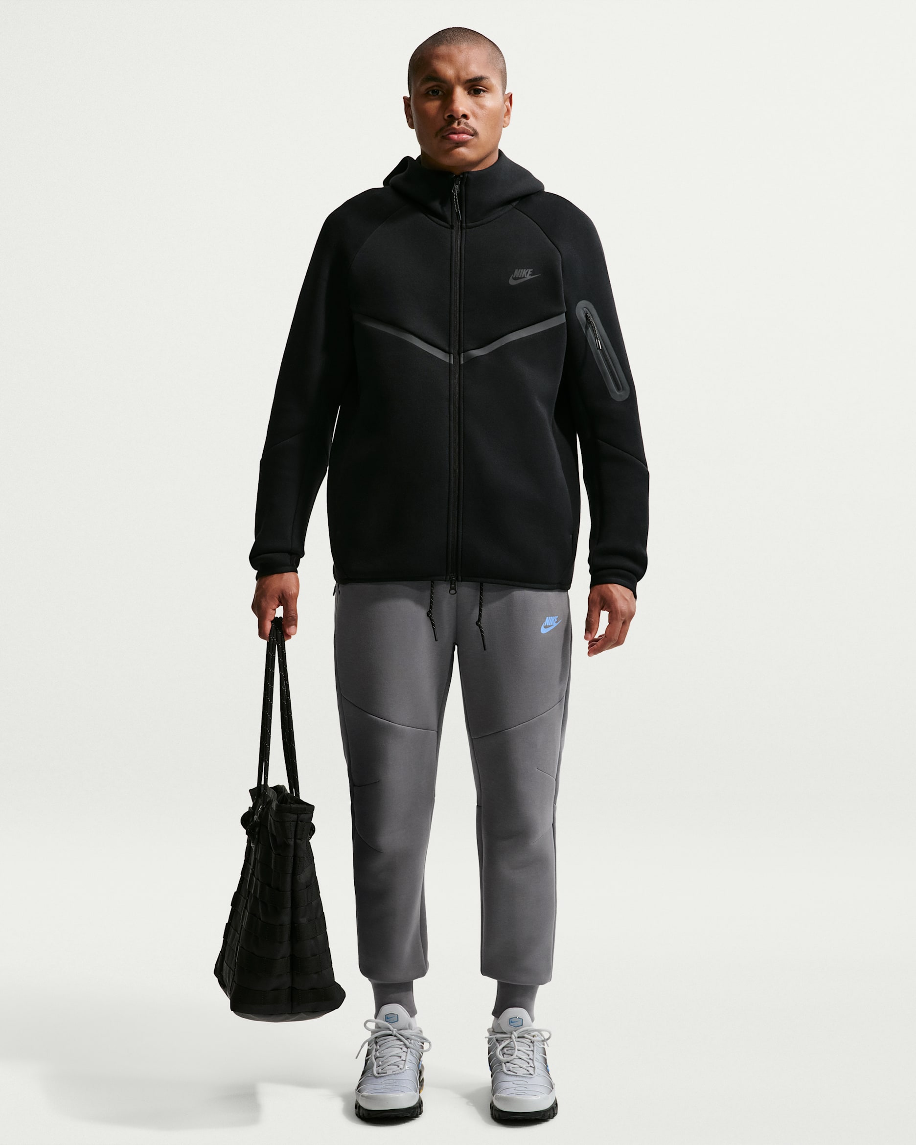 Nike Tech Men's Fleece Joggers - Smoke Grey/Football Blue