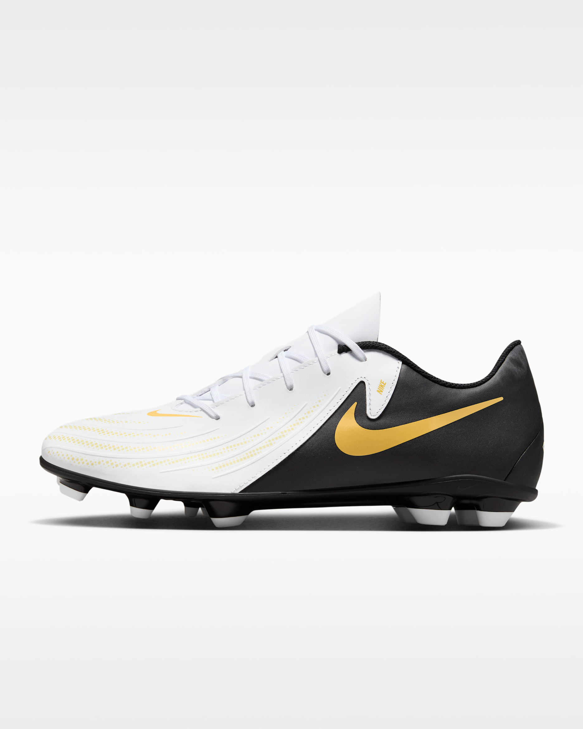 Nike Phantom GX 2 Club Multi-Ground Low-Top Football Boot - White/Metallic Gold Coin/Black