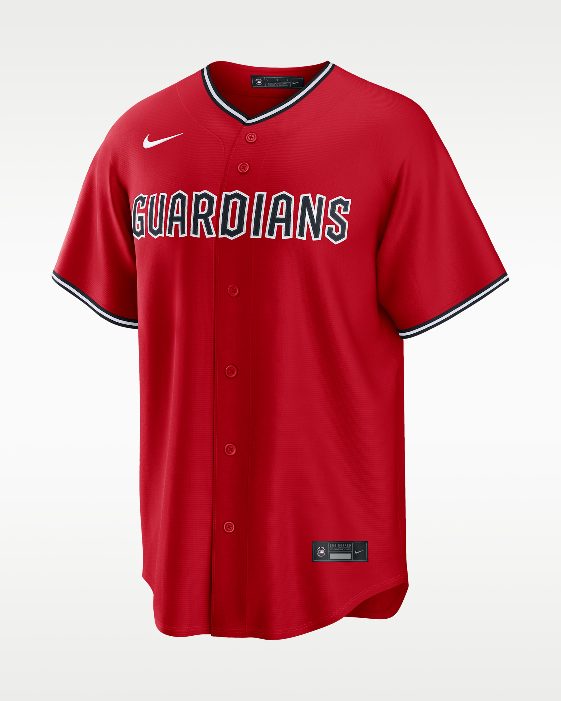 Jersey Nike de la MLB Replica para hombre Travis Bazzana Cleveland Guardians - Rojo