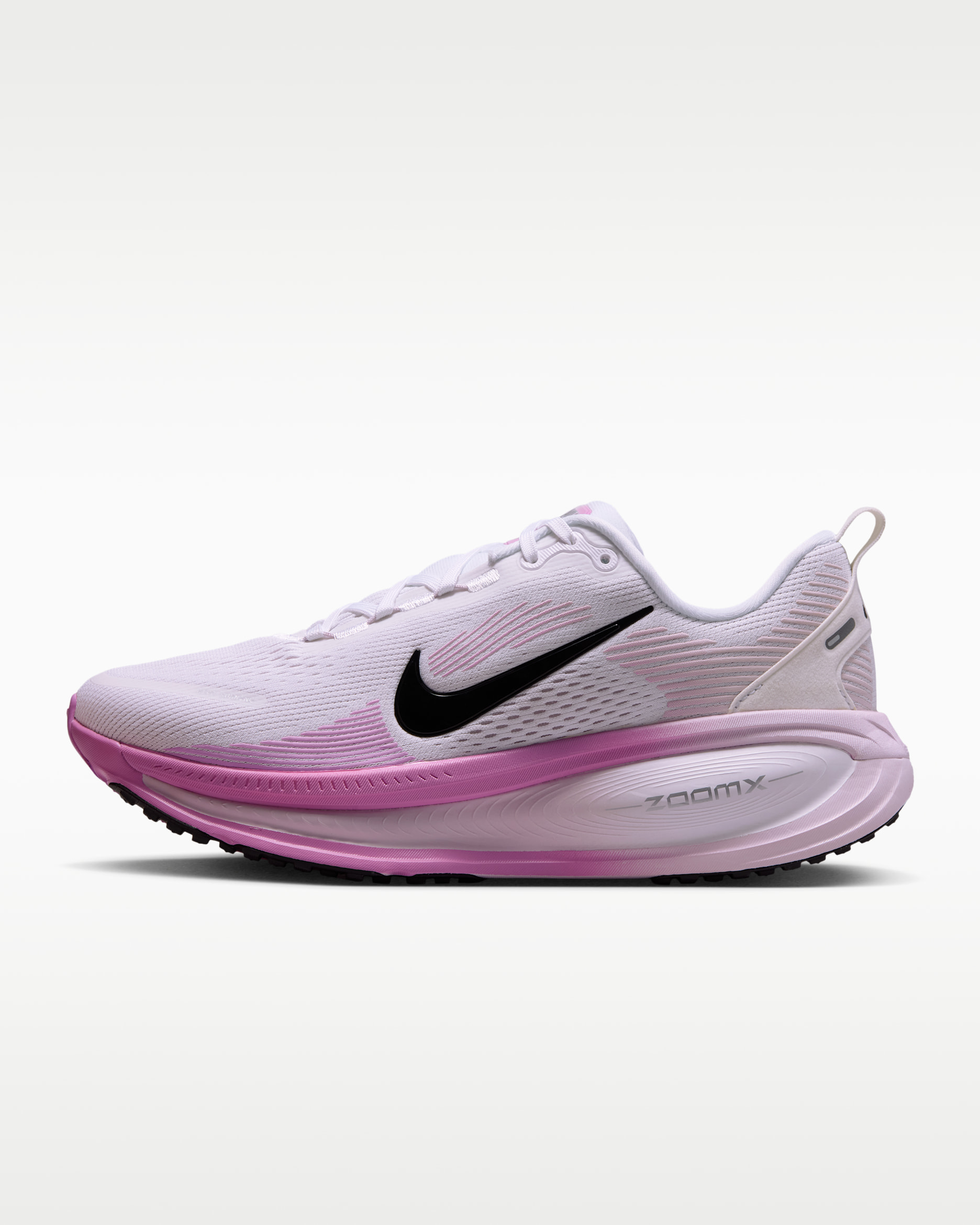 Nike Vomero 18 Women's Road Running Shoes - White/Bleached Lilac/Light Magenta/Black