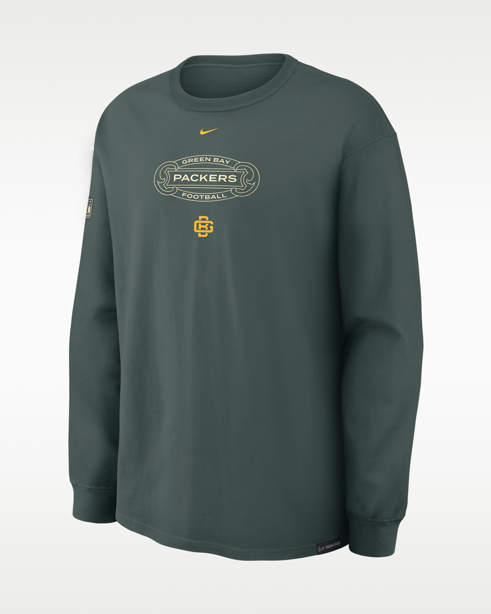 Green Bay Packers Rivalries Collection Max94 Men's Nike NFL Long-Sleeve T-Shirt - Vintage Green