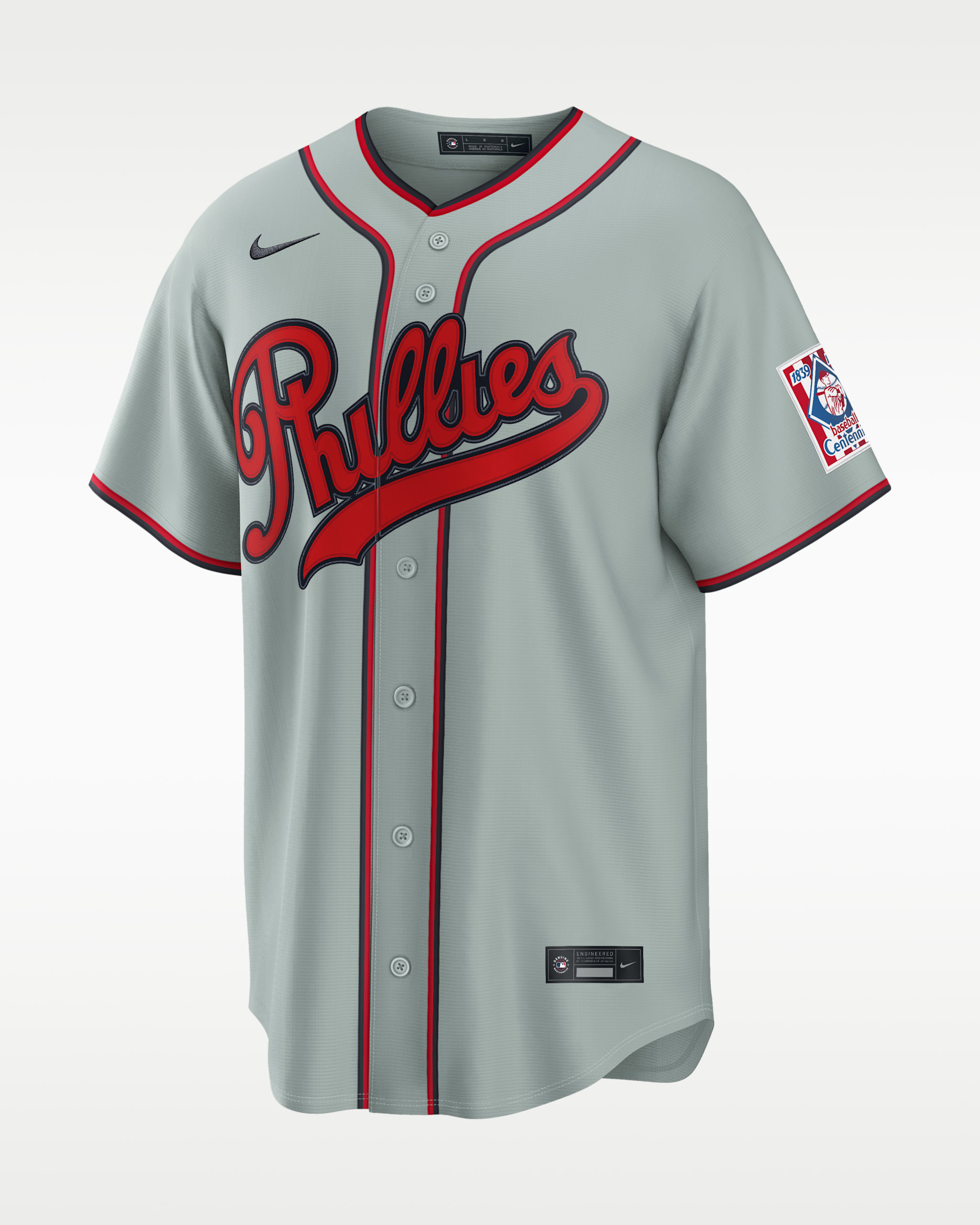 Trea Turner Philadelphia Phillies 2026 MLB at Field of Dreams Men's Nike MLB Stadium Jersey - Grey