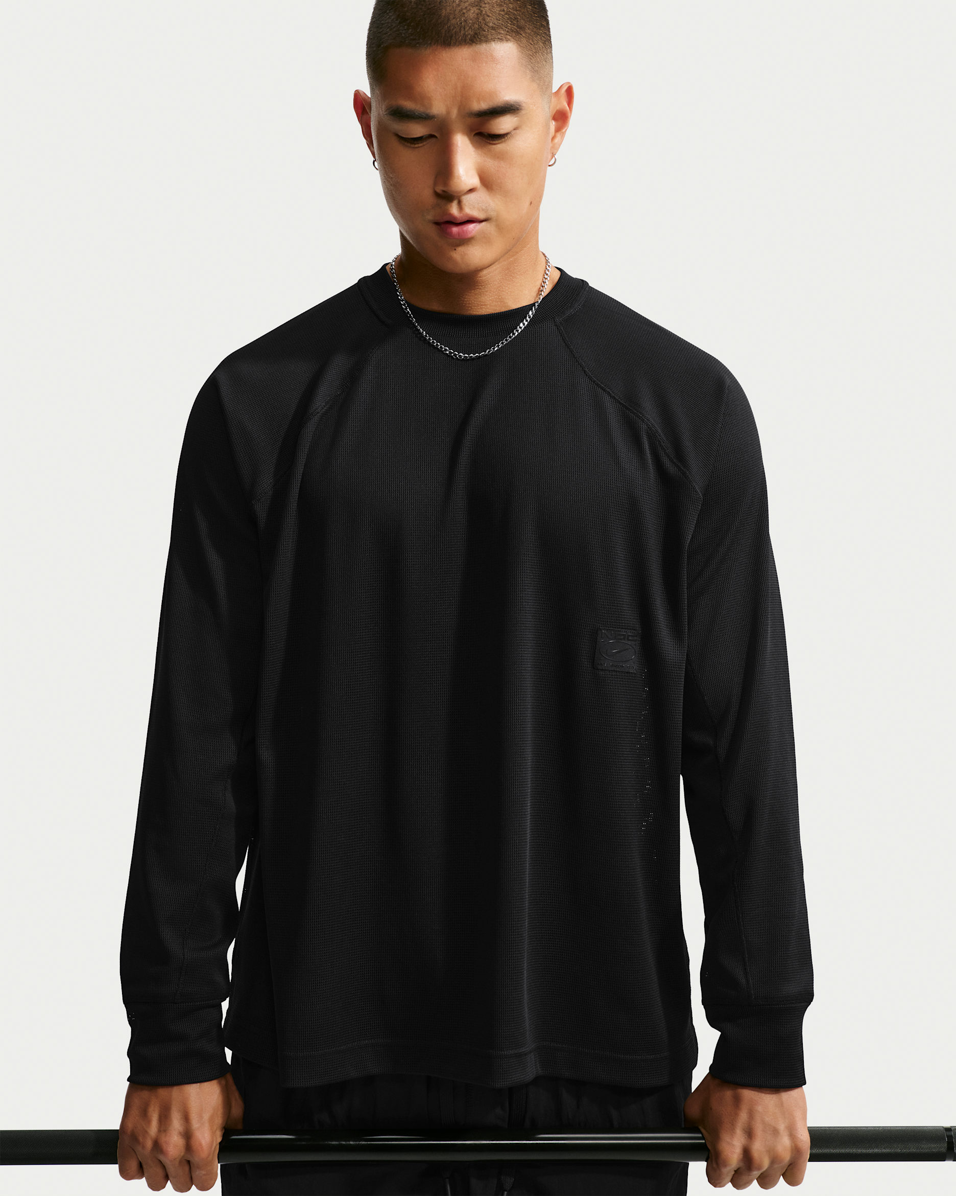 ナイキ メンズ N.A.C. Dri-FIT ロングスリーブ トップス - ブラック/ブラック