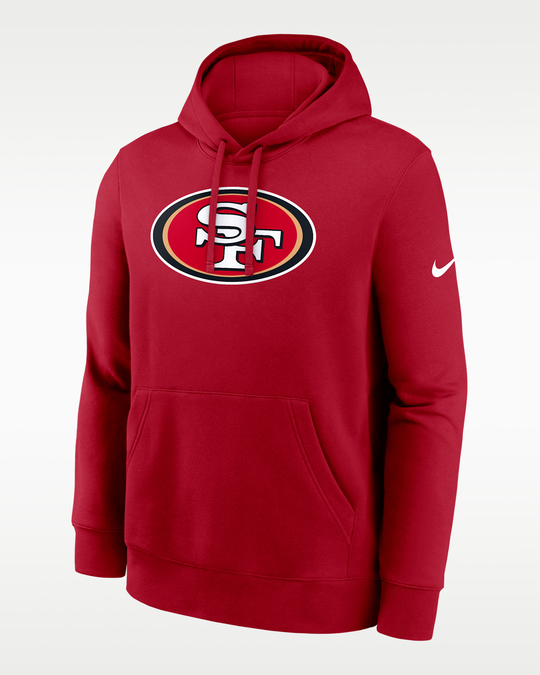 Sudadera con gorro sin cierre Nike de la NFL para hombre San Francisco 49ers Primetime Club Logo - Rojo gimnasio