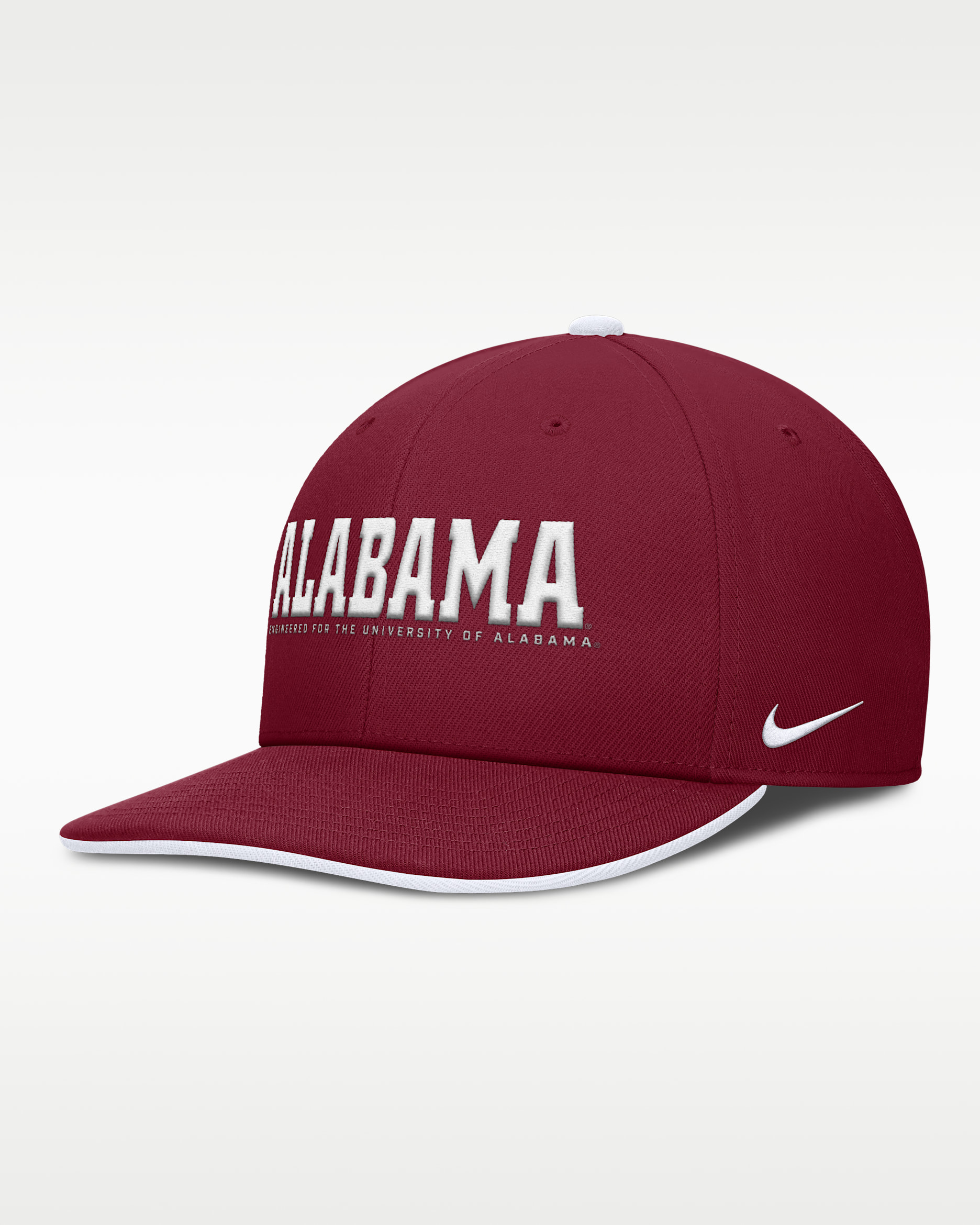 Gorra universitaria Nike Dri-FIT ajustable para hombre Alabama On-Field Club - Carmesí